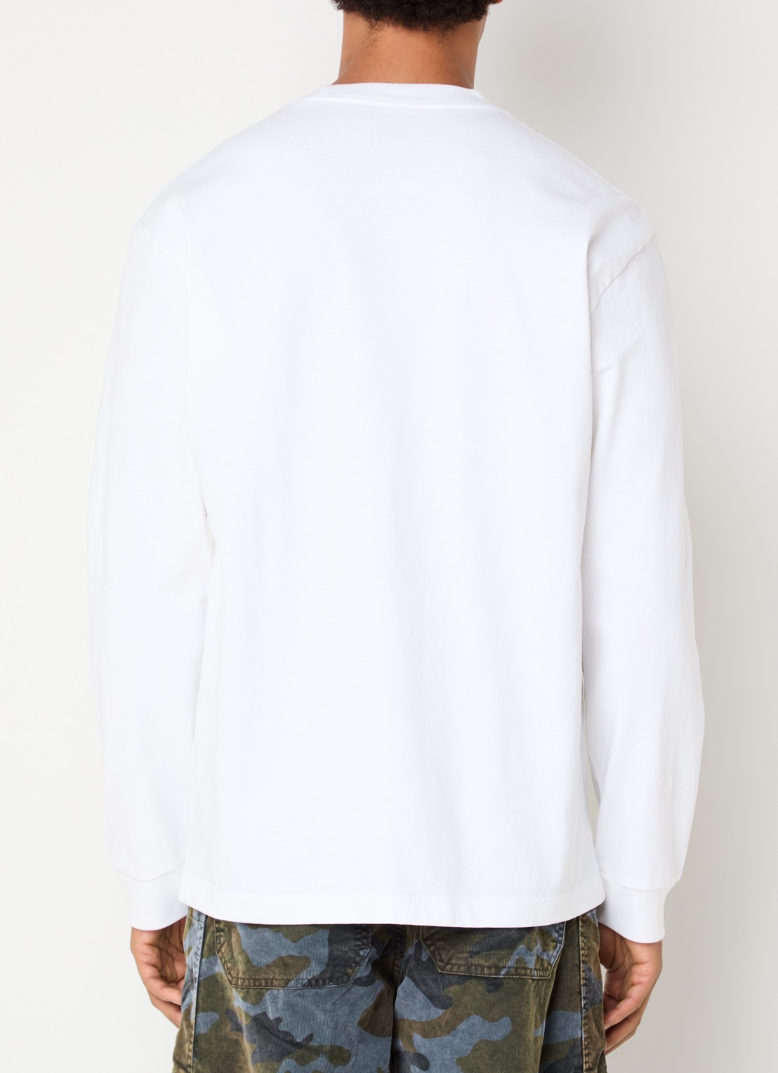 Levi's Long sleeve met ronde hals - achterkant wit