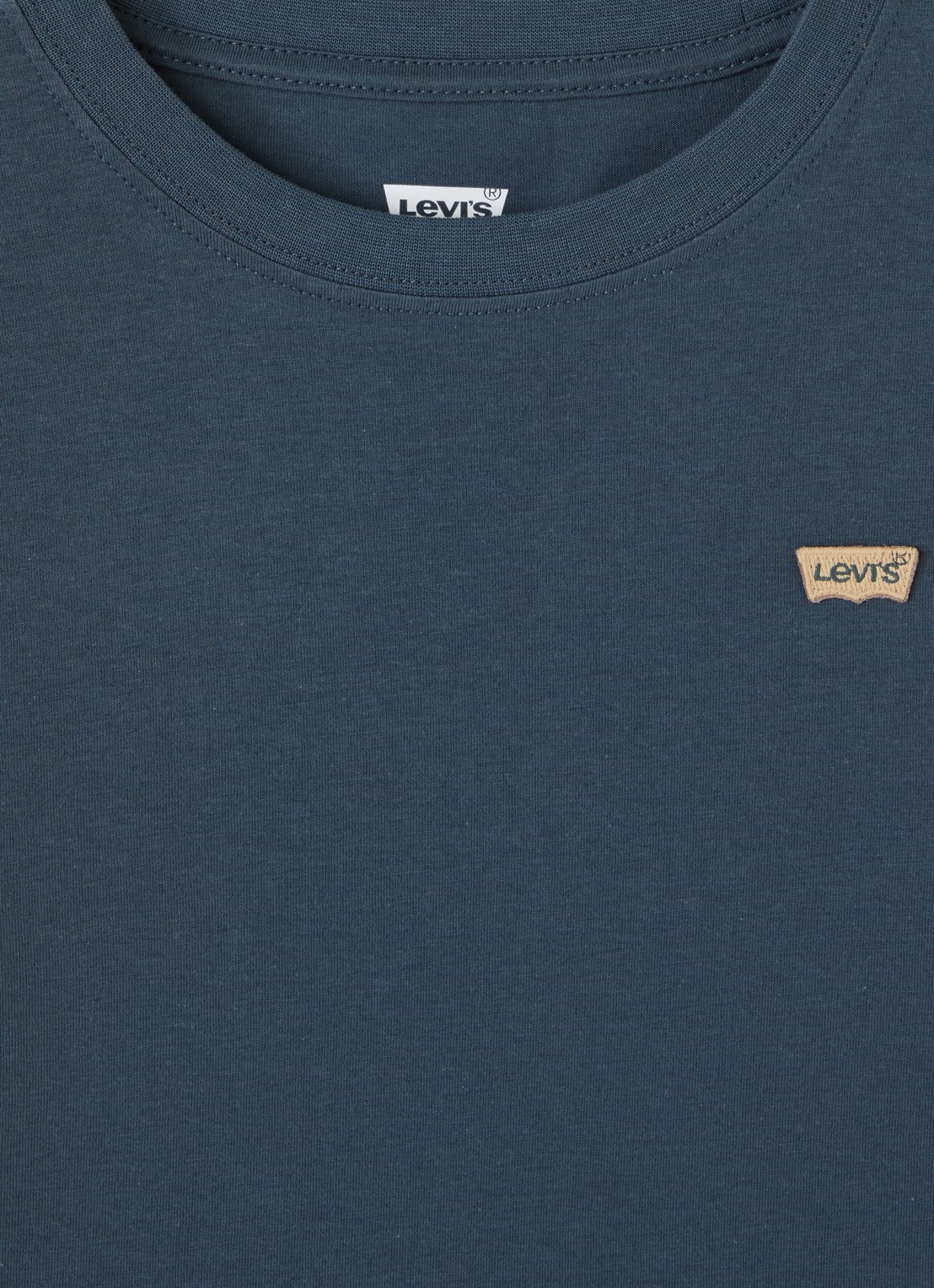 Levi's Longsleeve met logo - detail petrol