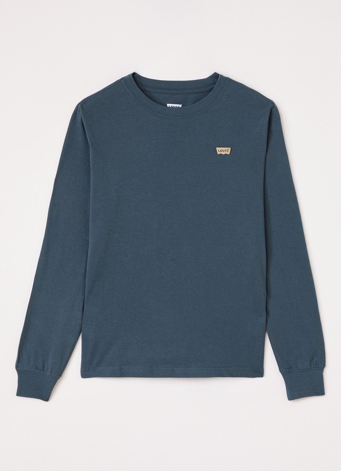 Levi's Longsleeve met logo - voorkant 2 petrol