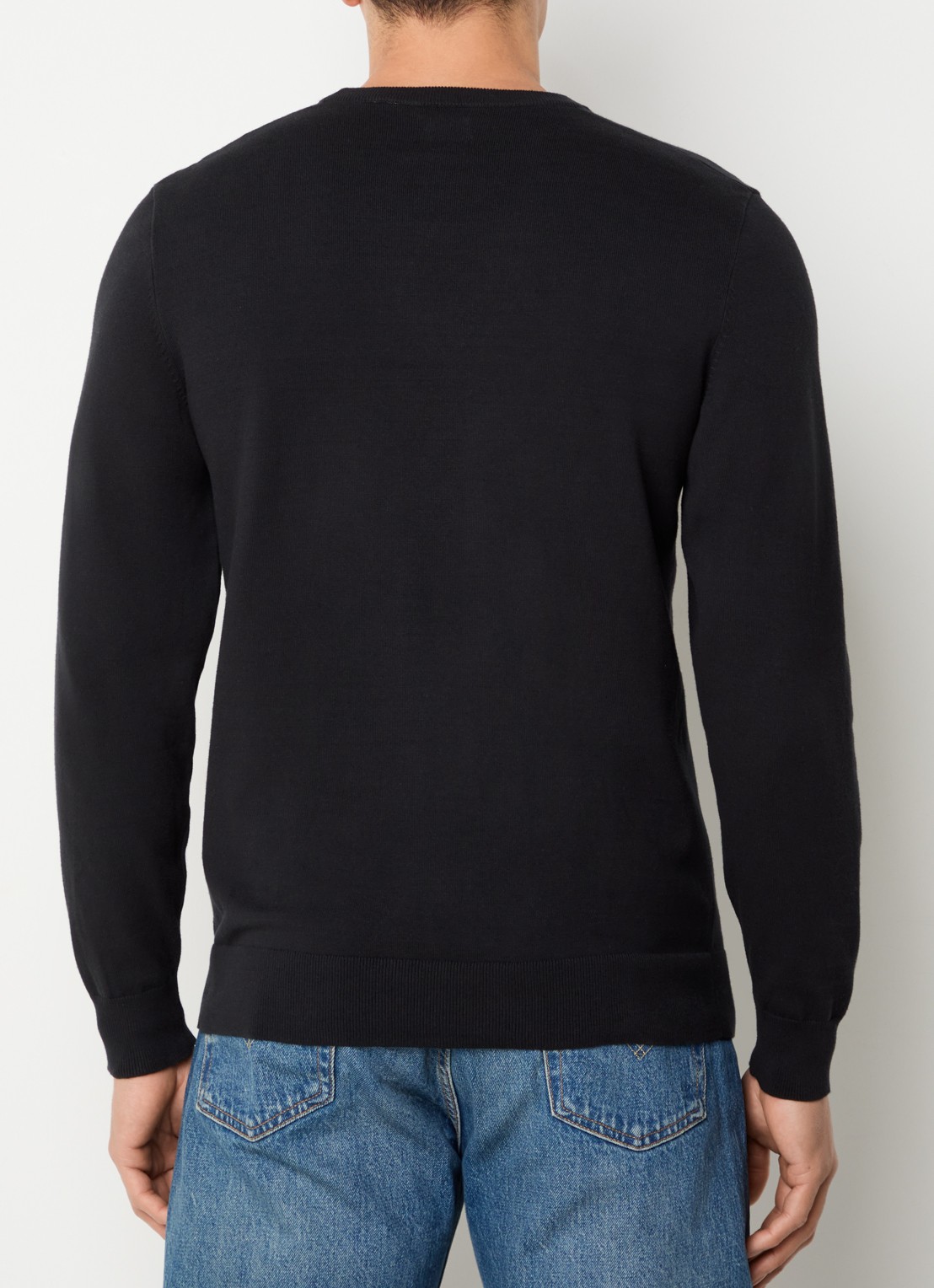 Levi's Longsleeve met logoborduring - achterkant 3 zwart