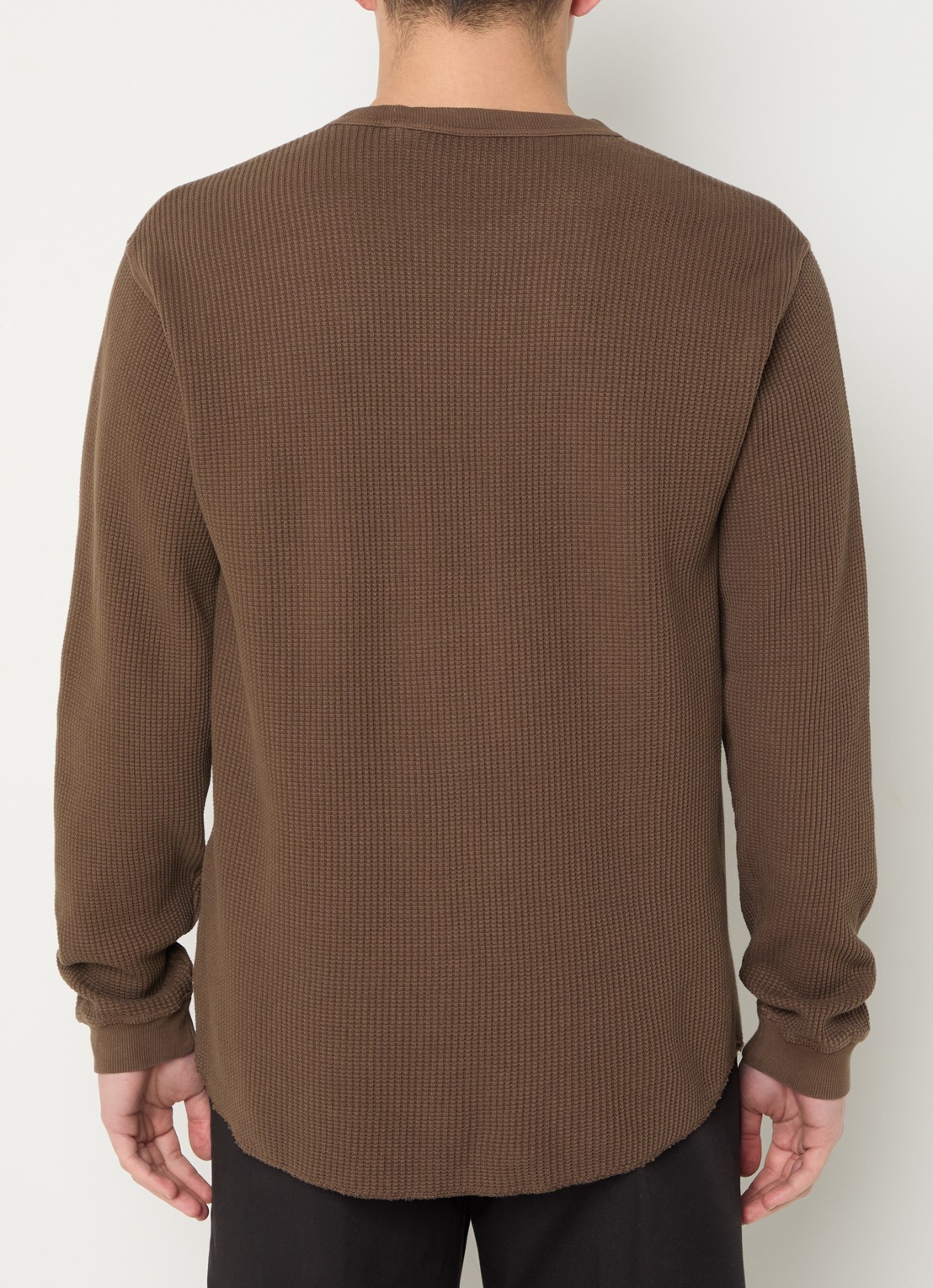 Levi's Longsleeve met structuur - achterkant 2 bruin