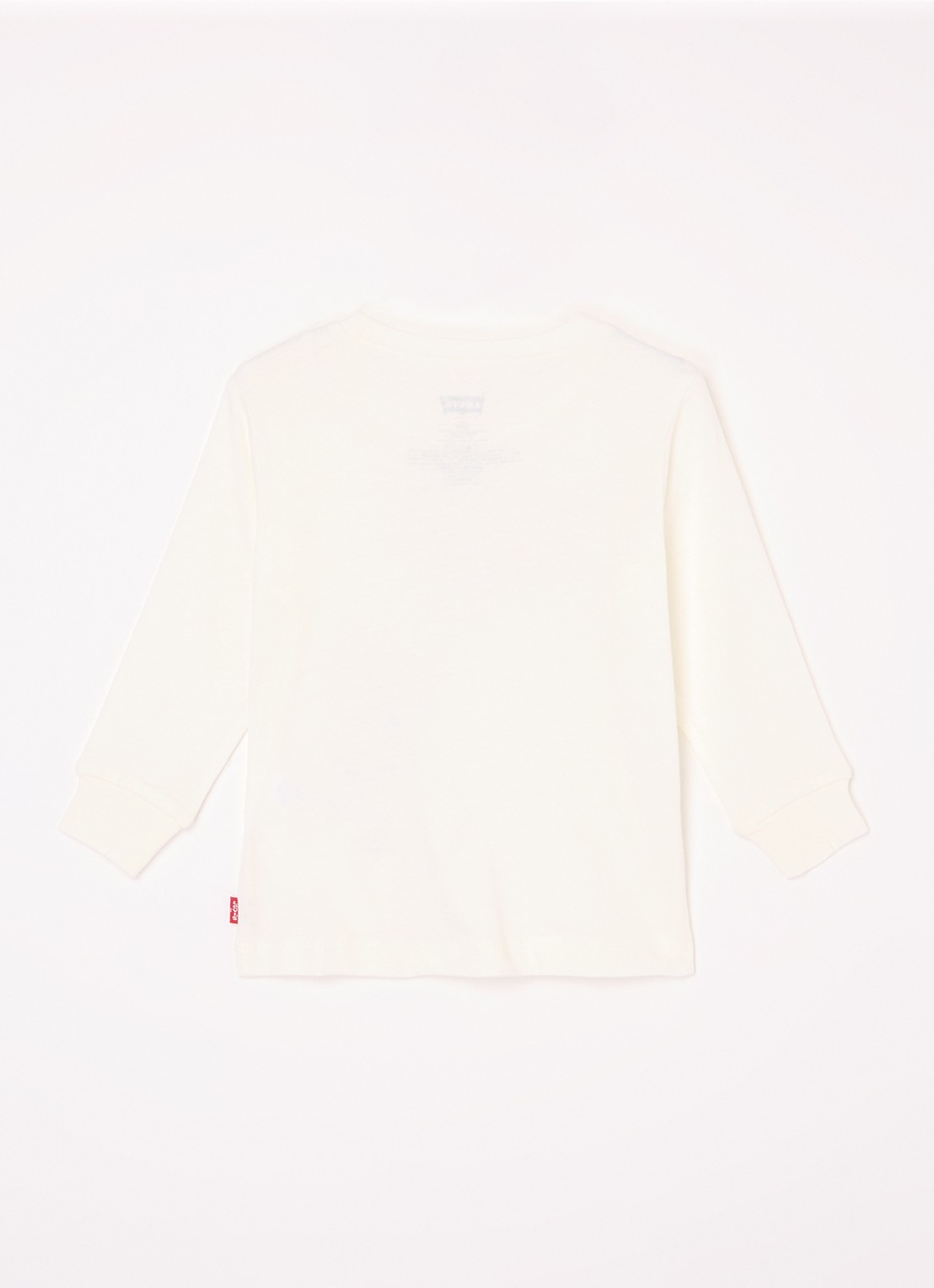 Levi's Longsleeve van  katoen - voorkant 3 gebroken wit