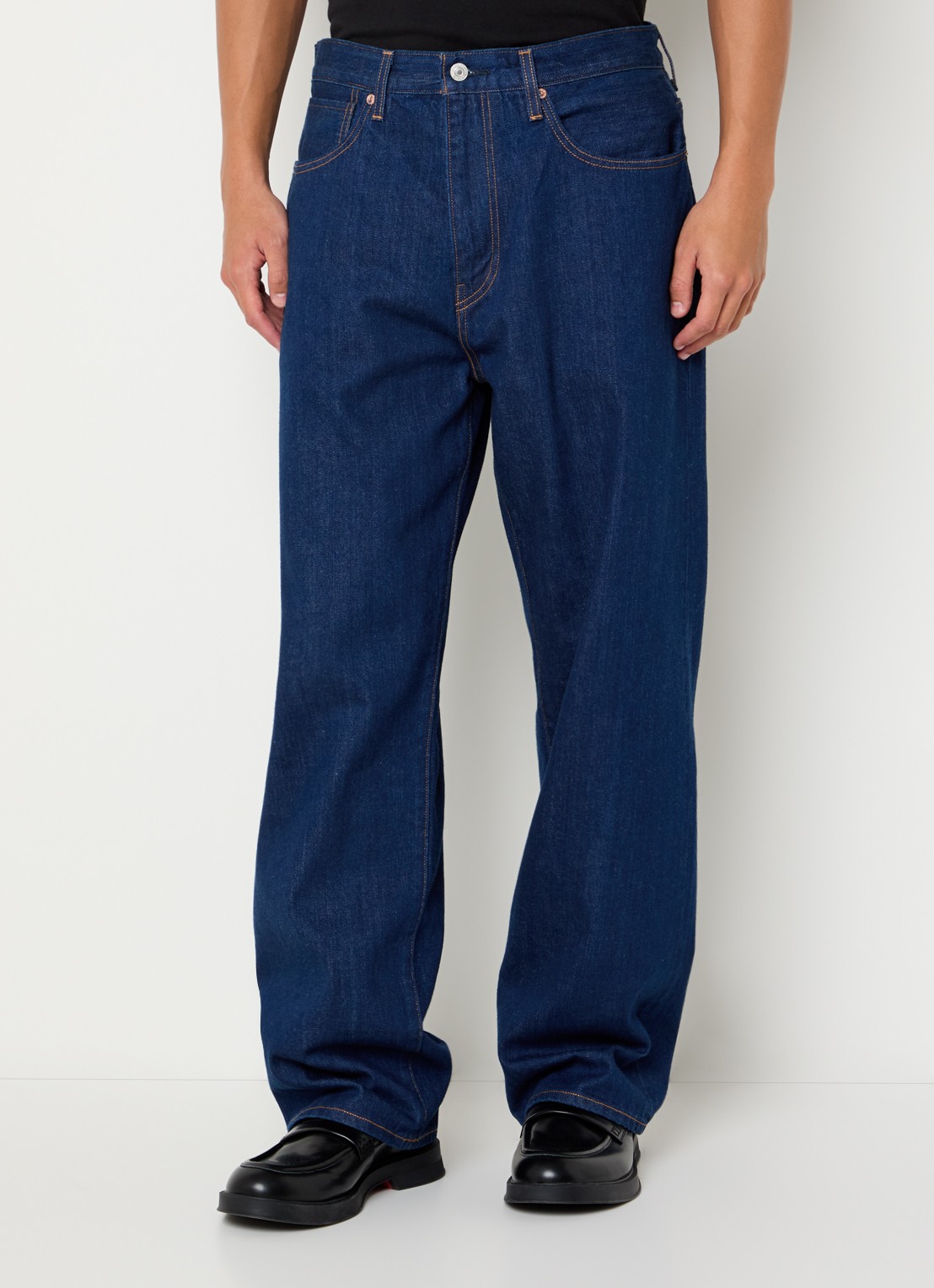 Levi's Loose fit jeans met donkere wassing - detail 4 indigo