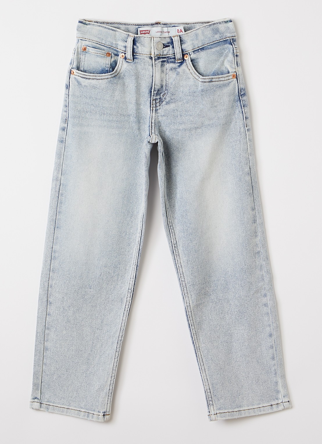 Levi's Loose fit jeans met lichte wassing - voorkant 2 indigo