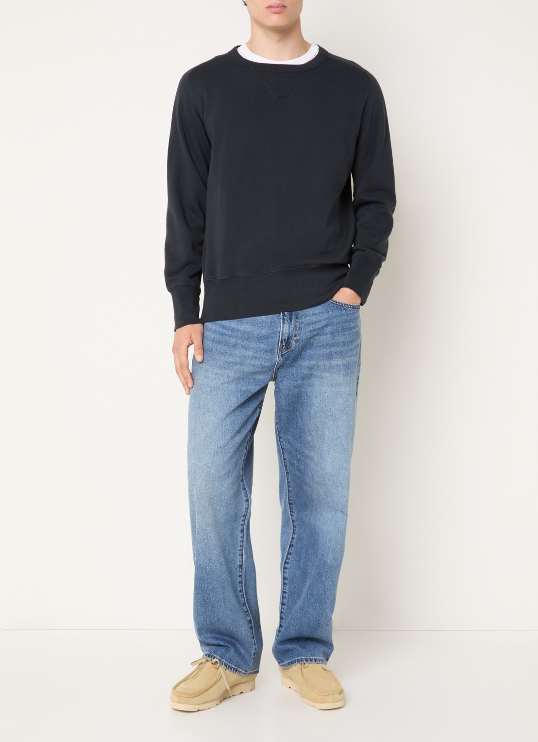 Levi's Loose fit jeans met lichte wassing - voorkant 5 indigo