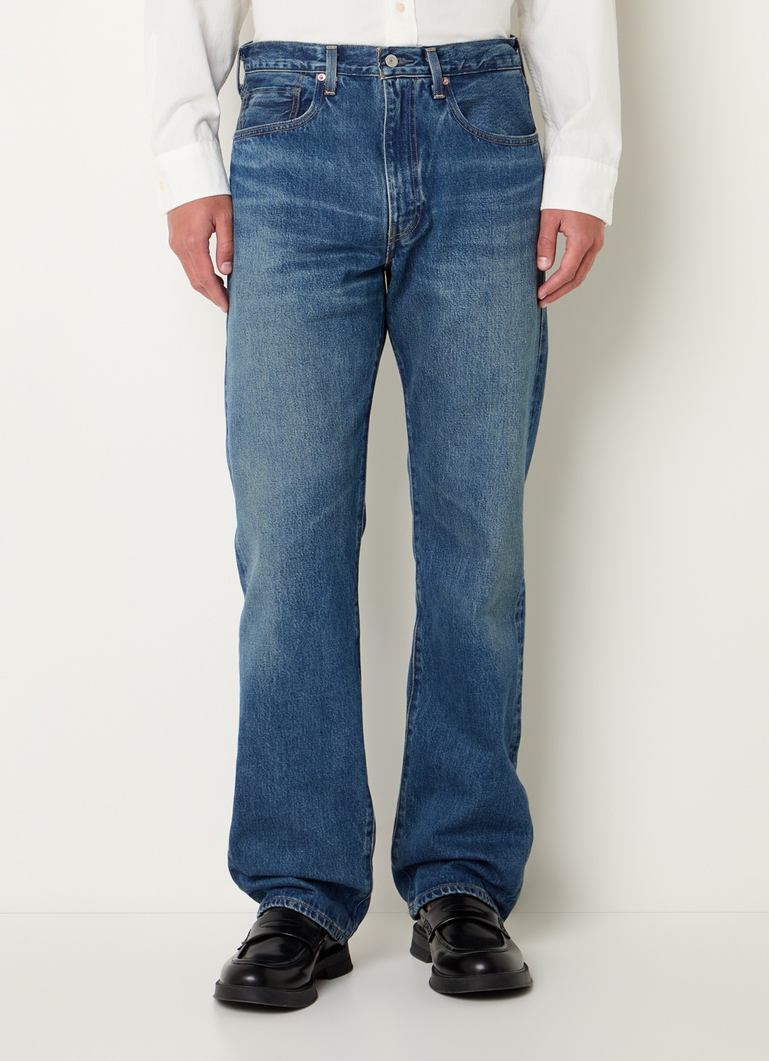 Levi's Loose fit jeans met medium wassing en steekzakken - detail 2 indigo