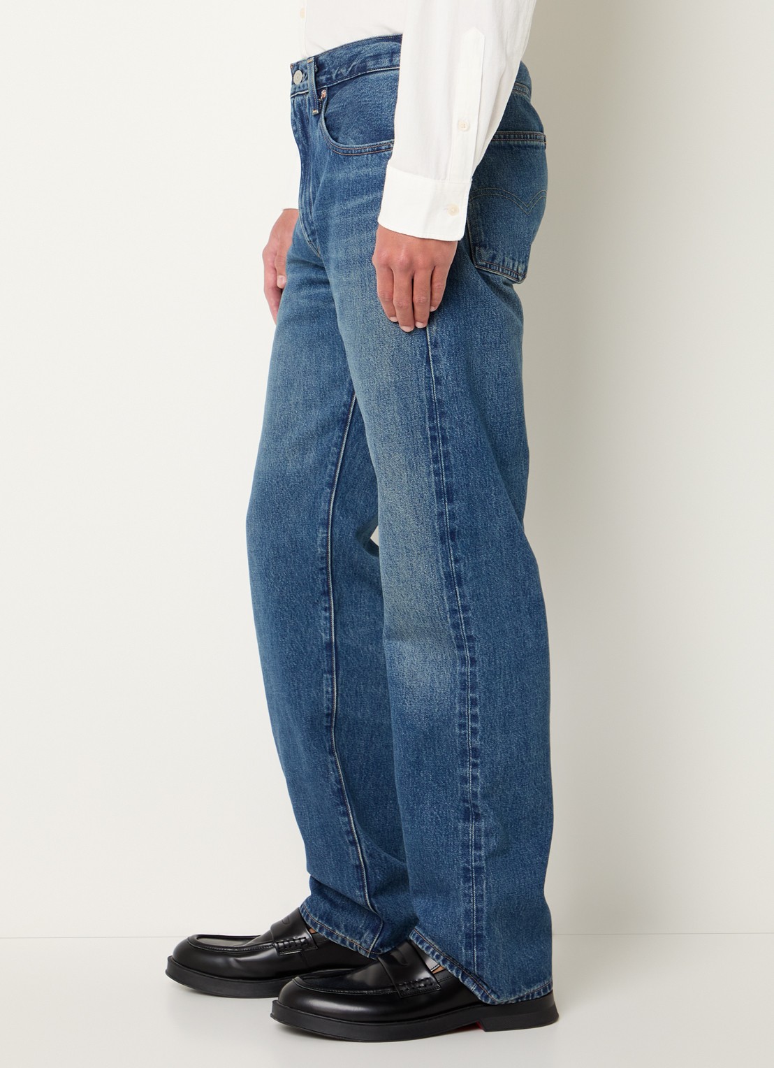 Levi's Loose fit jeans met medium wassing en steekzakken - detail 3 indigo