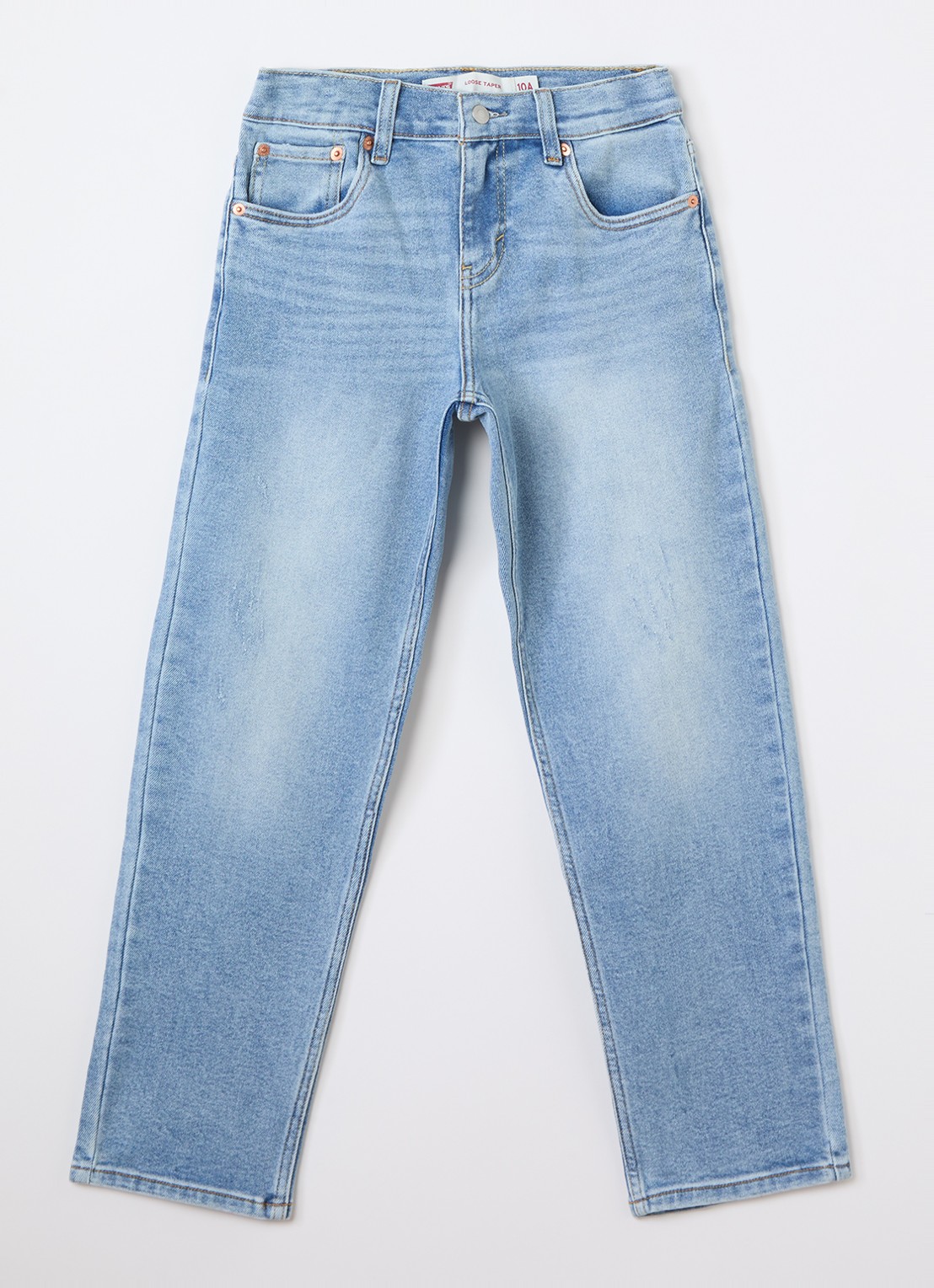 Levi's Loose fit jeans met stretch - voorkant indigo