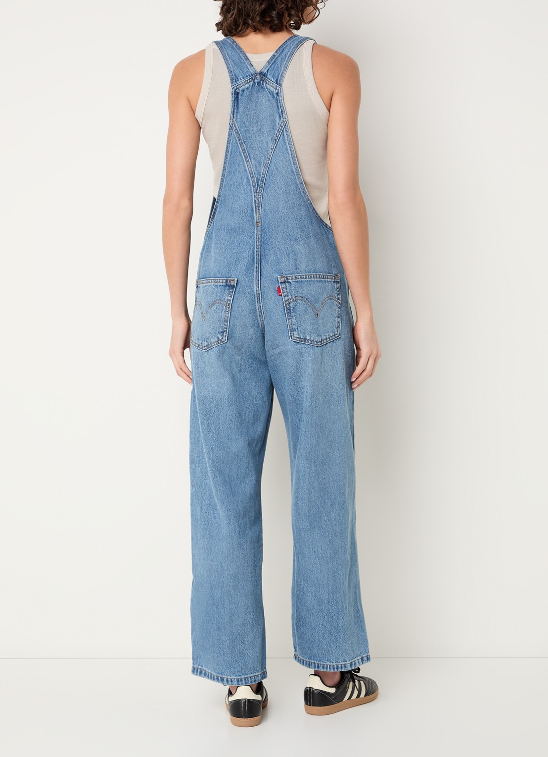 Levi's Loose fit tuinbroek van denim - achterkant 4 indigo
