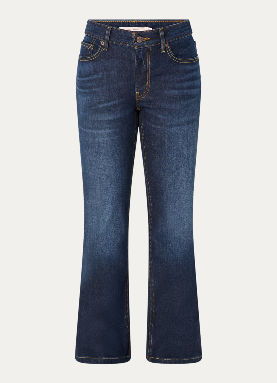 Levi's Low waist flared jeans met donkere wassing - voorkant 2 indigo