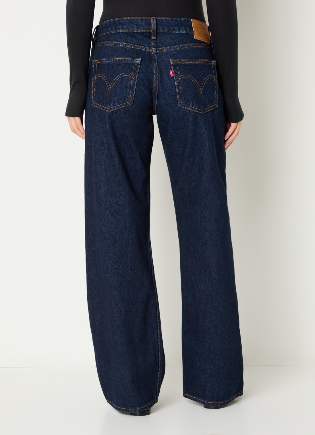 Levi's Low waist loose fit jeans met donkere wassing - achterkant 3 indigo