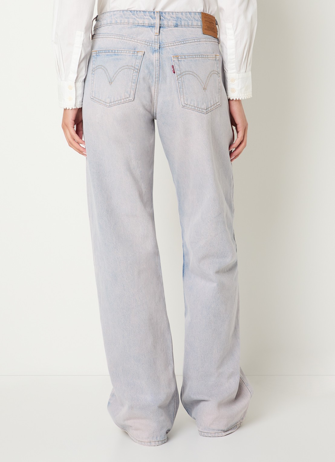 Levi's Low waist loose fit jeans met gekleurde wassing - achterkant 5 oudroze
