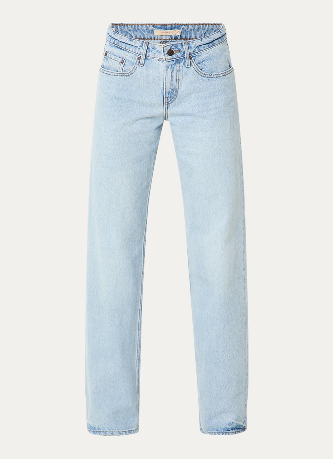 Levi's Low waist loose fit jeans met lichte wassing - voorkant 2 indigo