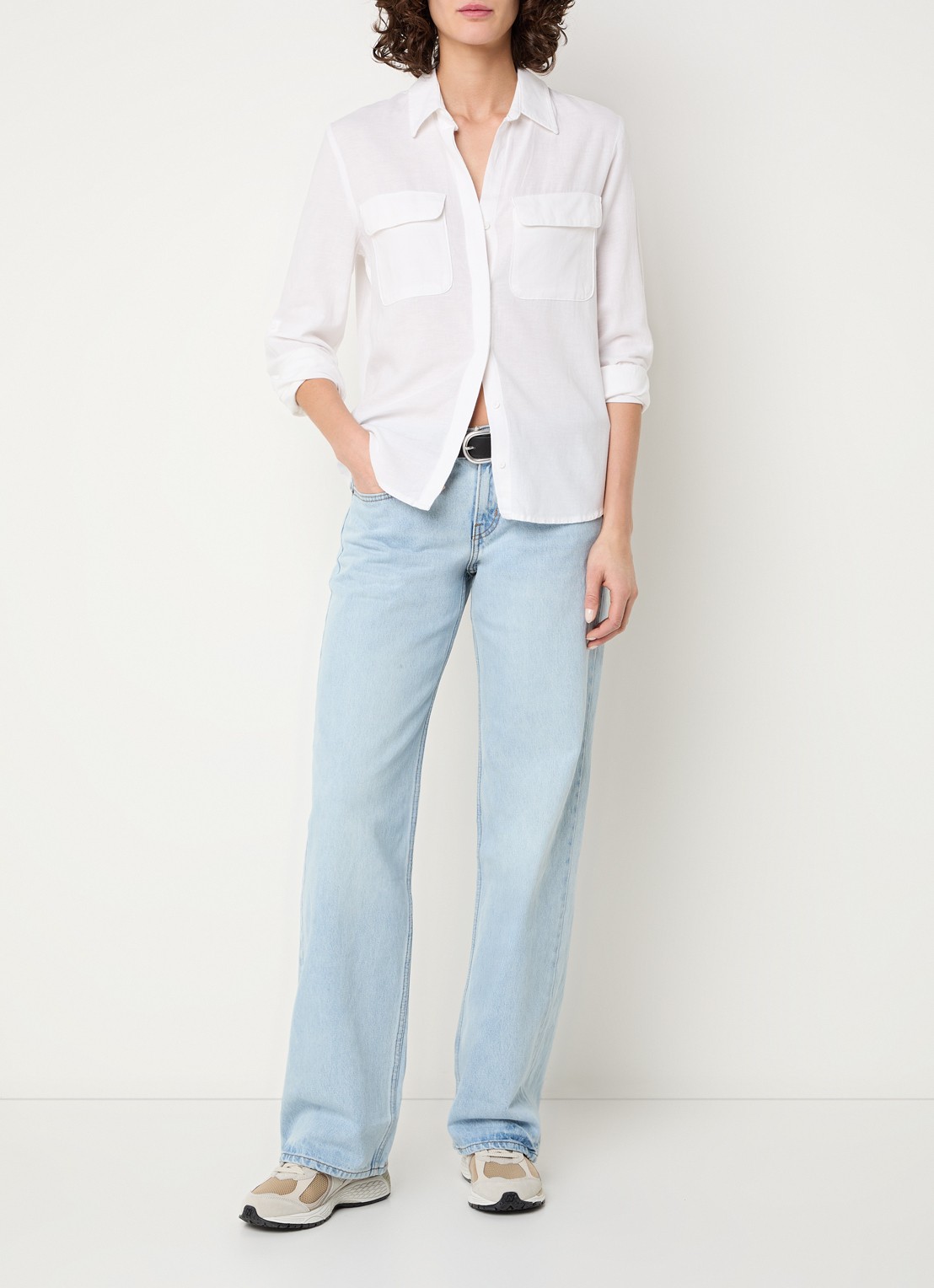 Levi's Low waist loose fit jeans met lichte wassing - voorkant 3 indigo