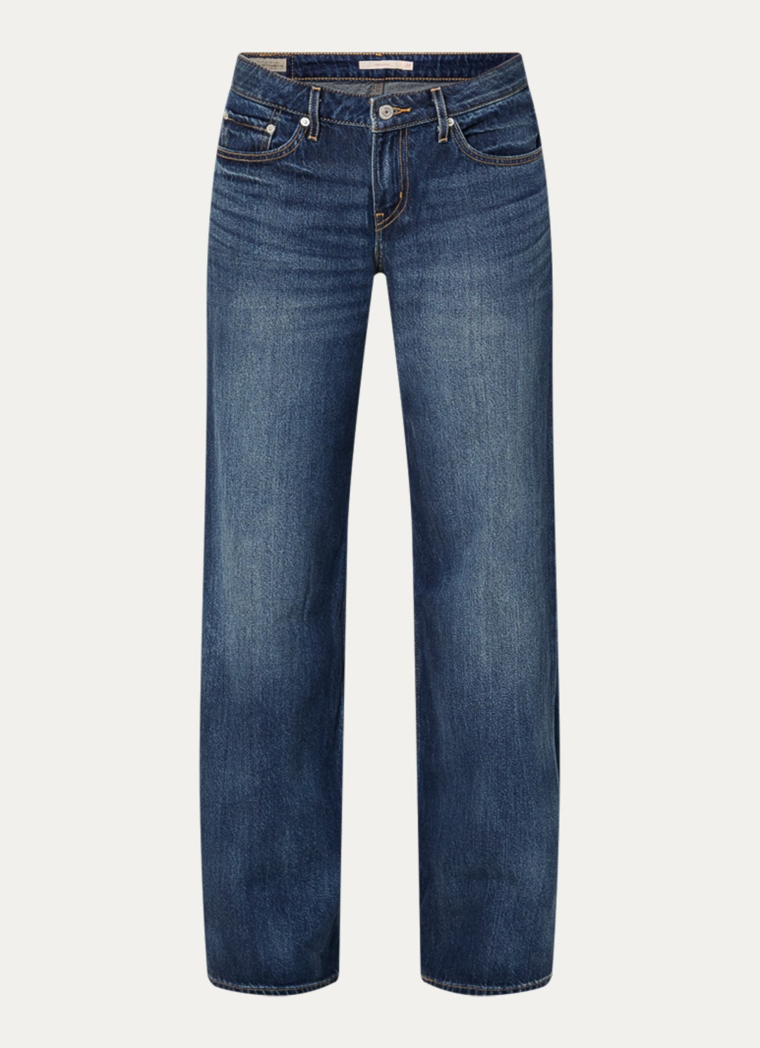 Levi's Low waist loose fit jeans met medium wassing - voorkant 4 indigo