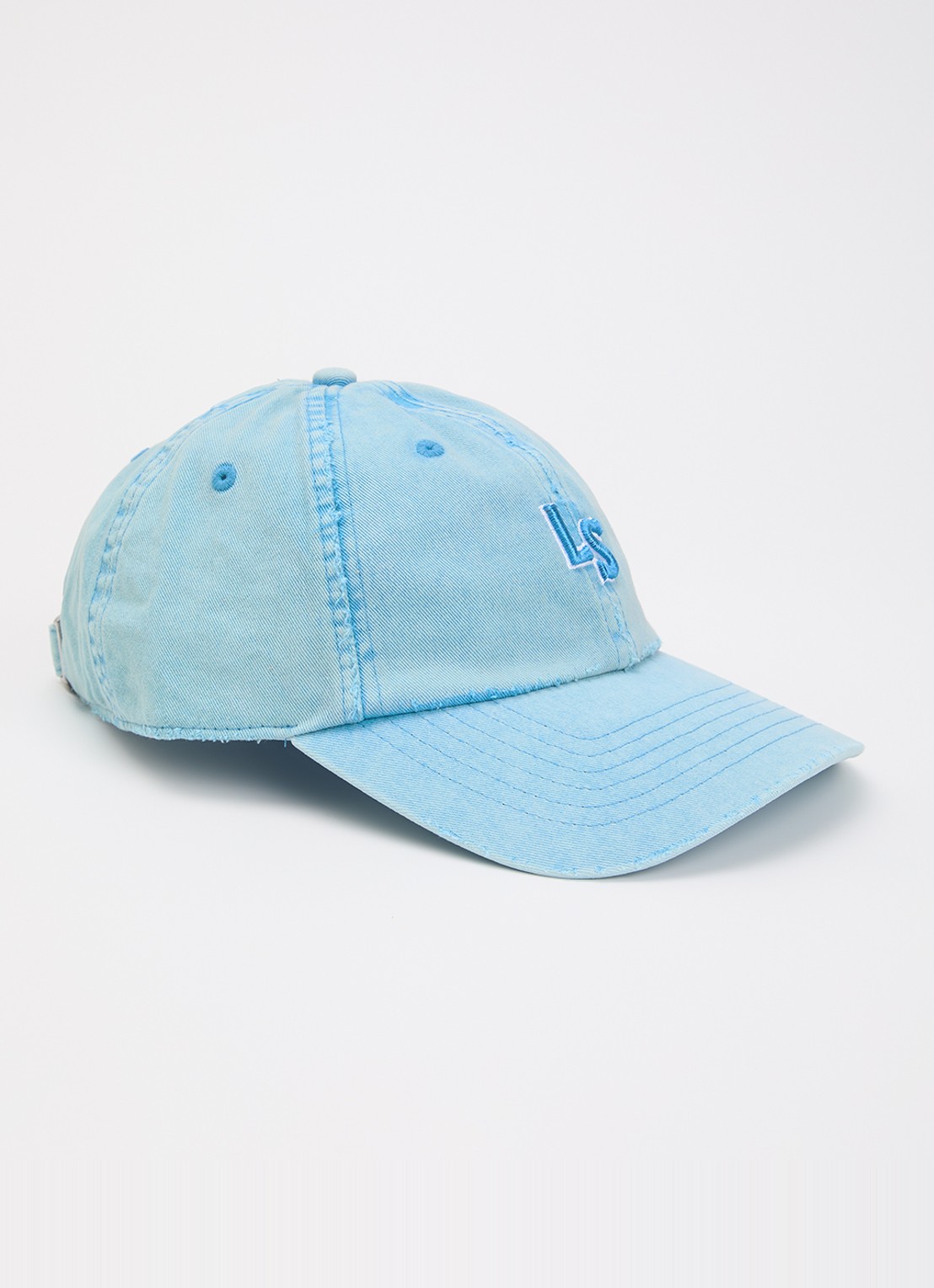 Levi's LS pet met logo borduring - voorkant 2 blauw