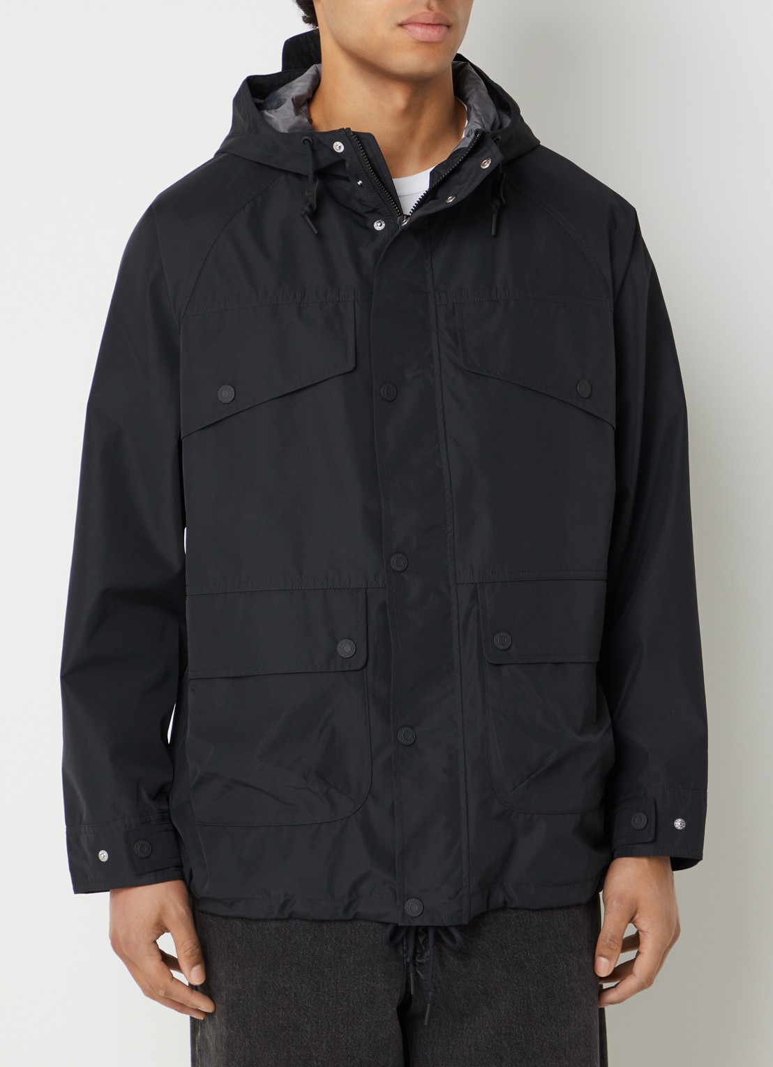 Levi's Marina parka met klepzakken en waterafstotende coating - detail 4 zwart