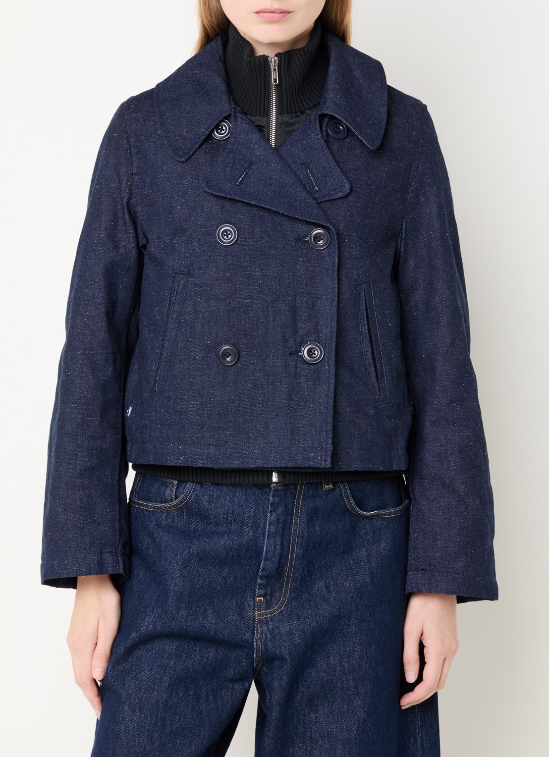 Levi's Mariner spijkerjas met uitneembare voering - detail 5 donkerblauw