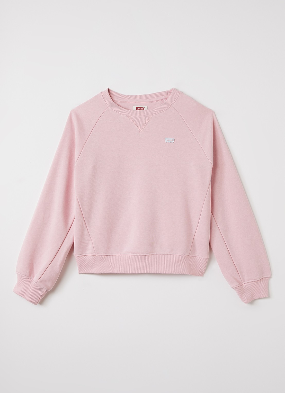 Levi's Meet and Greet sweater met logo - voorkant roze