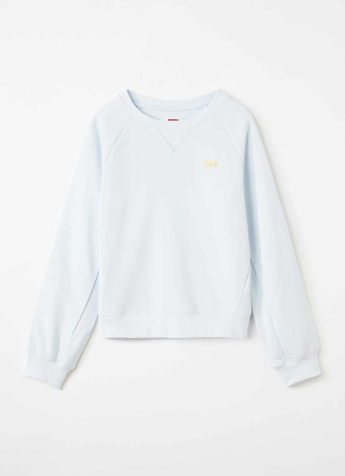 Levi's Meet and Greet sweater met logo - voorkant 2 lichtblauw