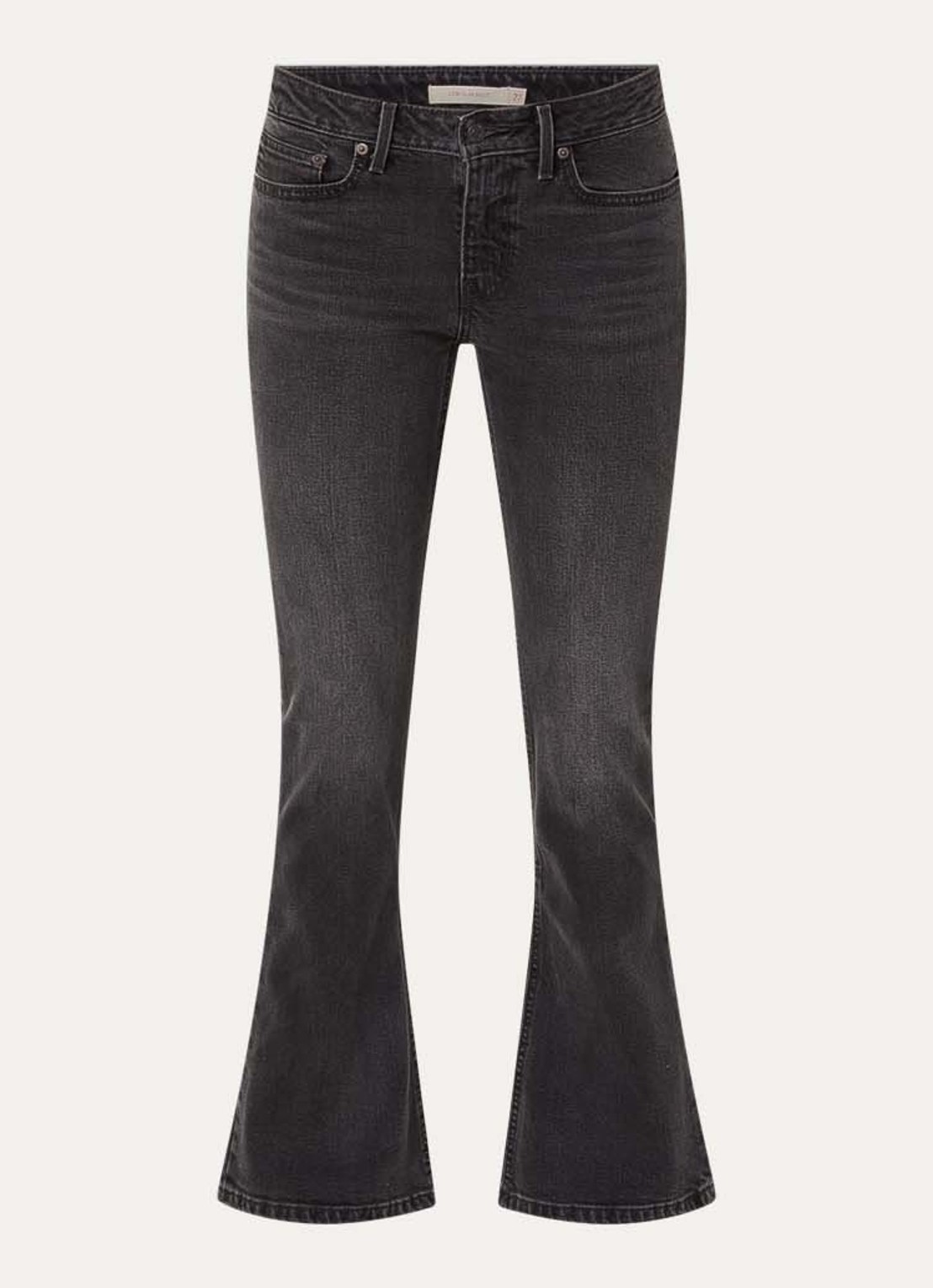 Levi's Mid waist bootcut jeans met gekleurde wassing - voorkant 2 zwart