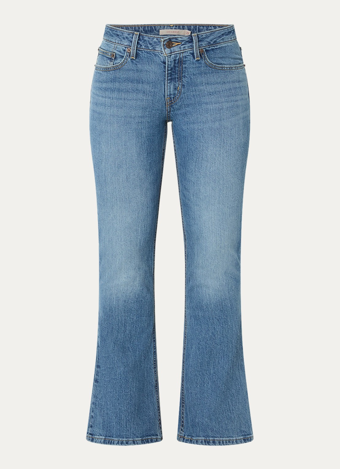 Levi's Mid waist bootcut jeans met medium wassing - voorkant 4 indigo