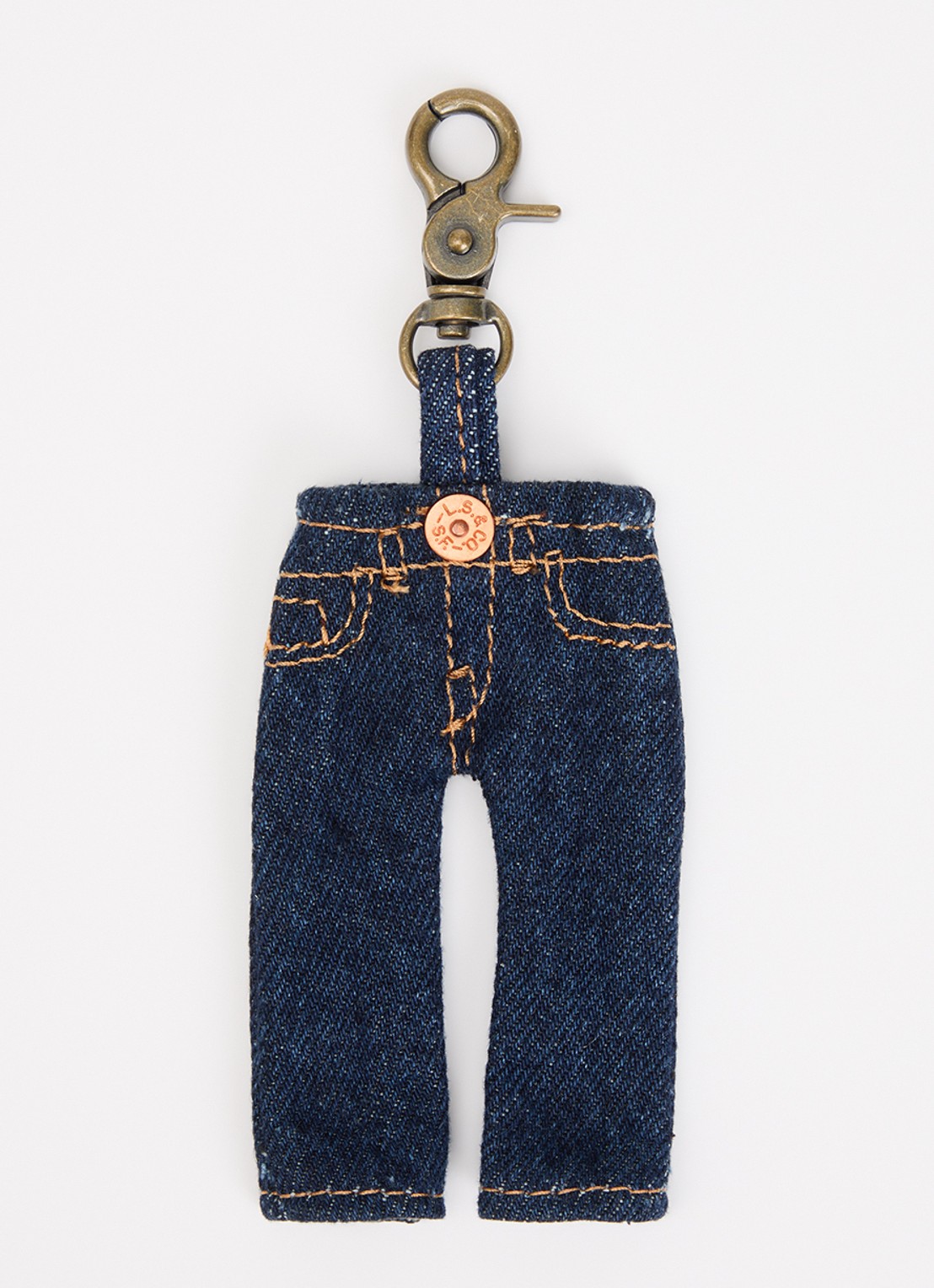 Levi's Mini 501 tasbedel van denim - voorkant indigo