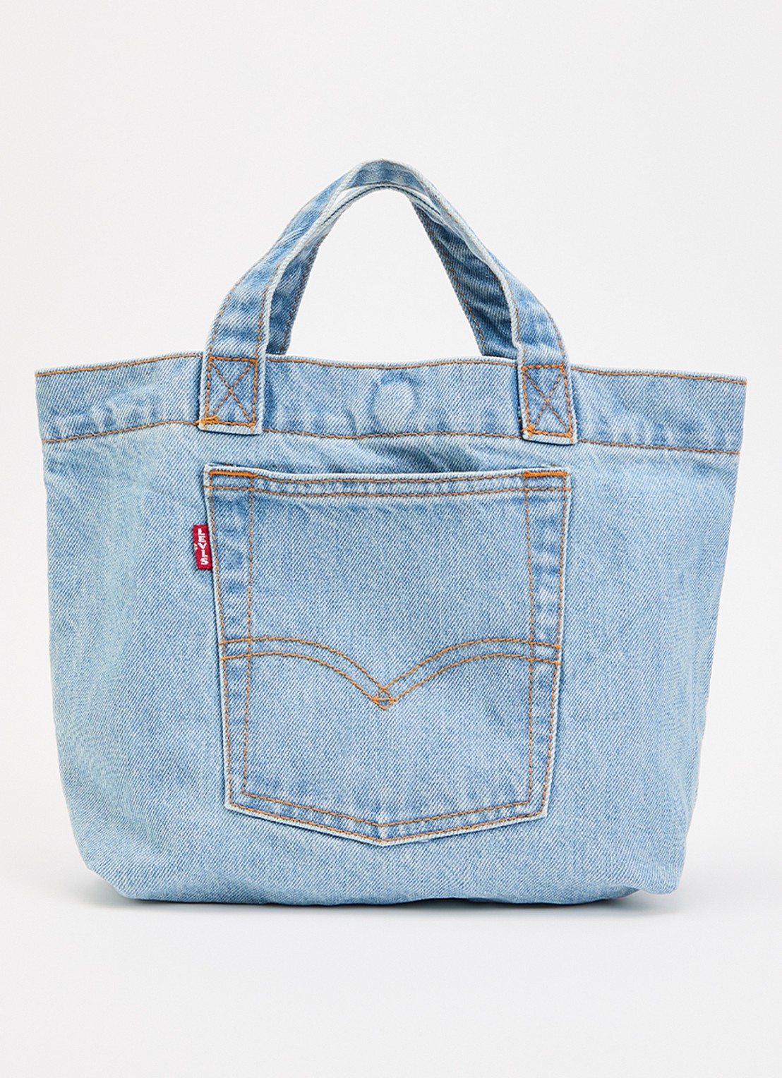 Levi's Mini shopper van denim - voorkant 5 lichtblauw