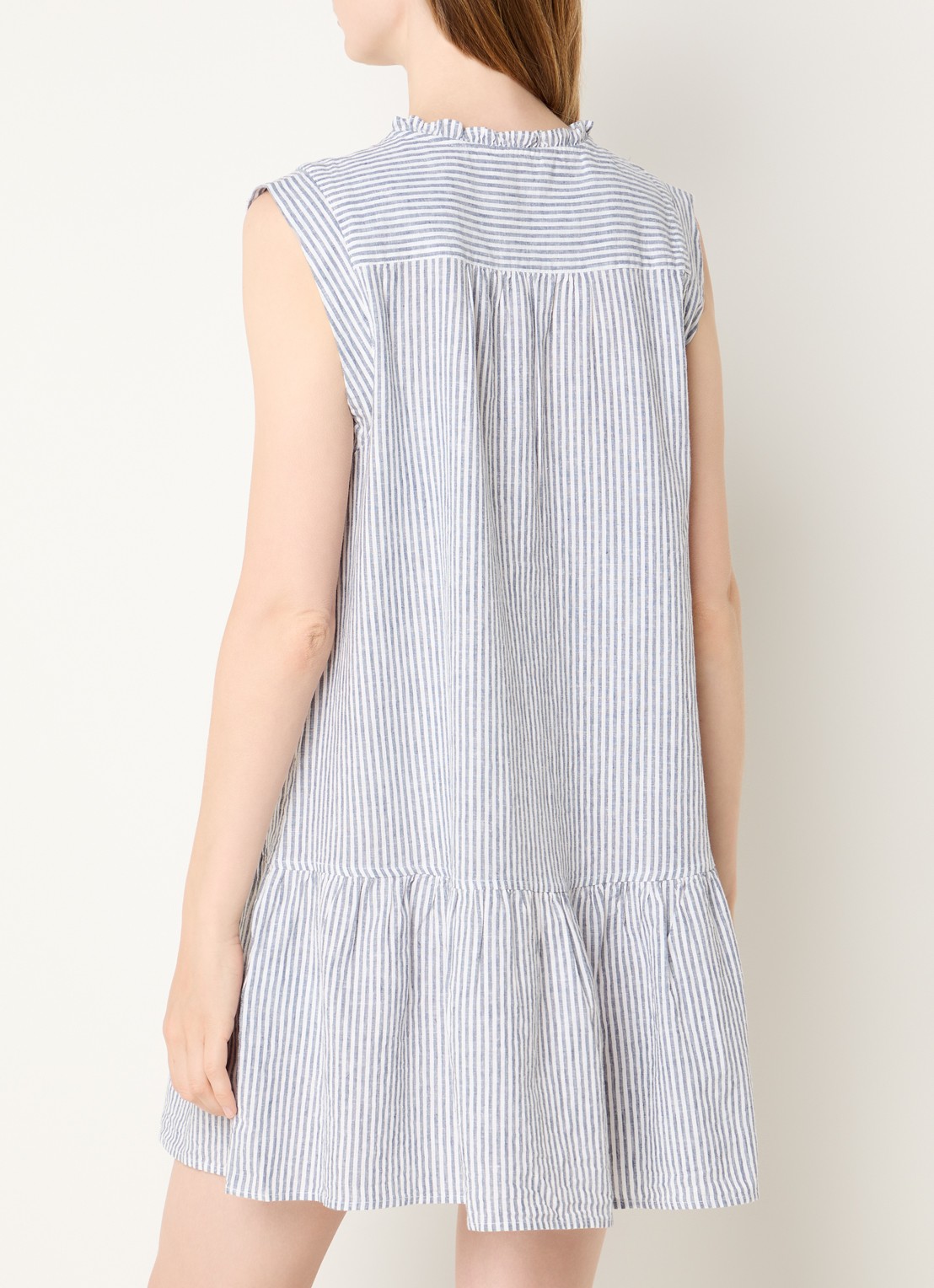 Levi's Mini tuniekjurk met streepprint  - achterkant 4 donkerblauw