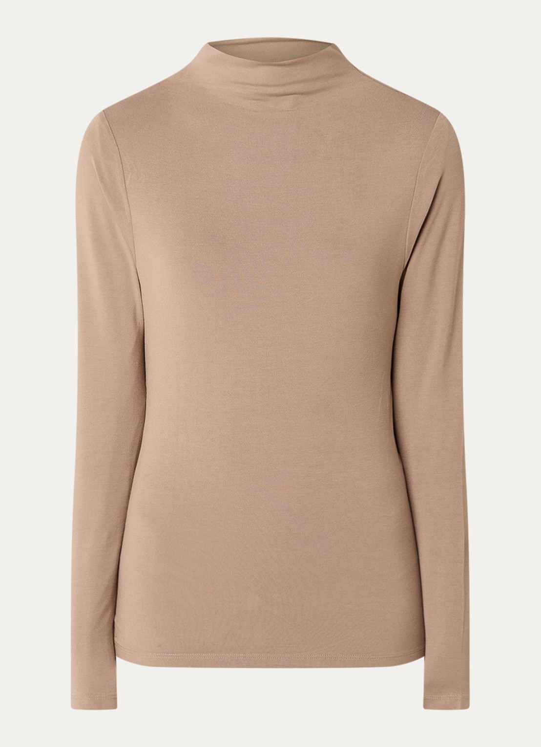 Levi's Nina top met col en ruches - voorkant donkerbeige