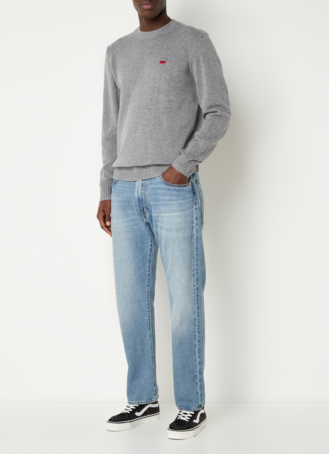 Levi's ORIGINAL HM SWEATER MID TONE G - voorkant 3 grijs