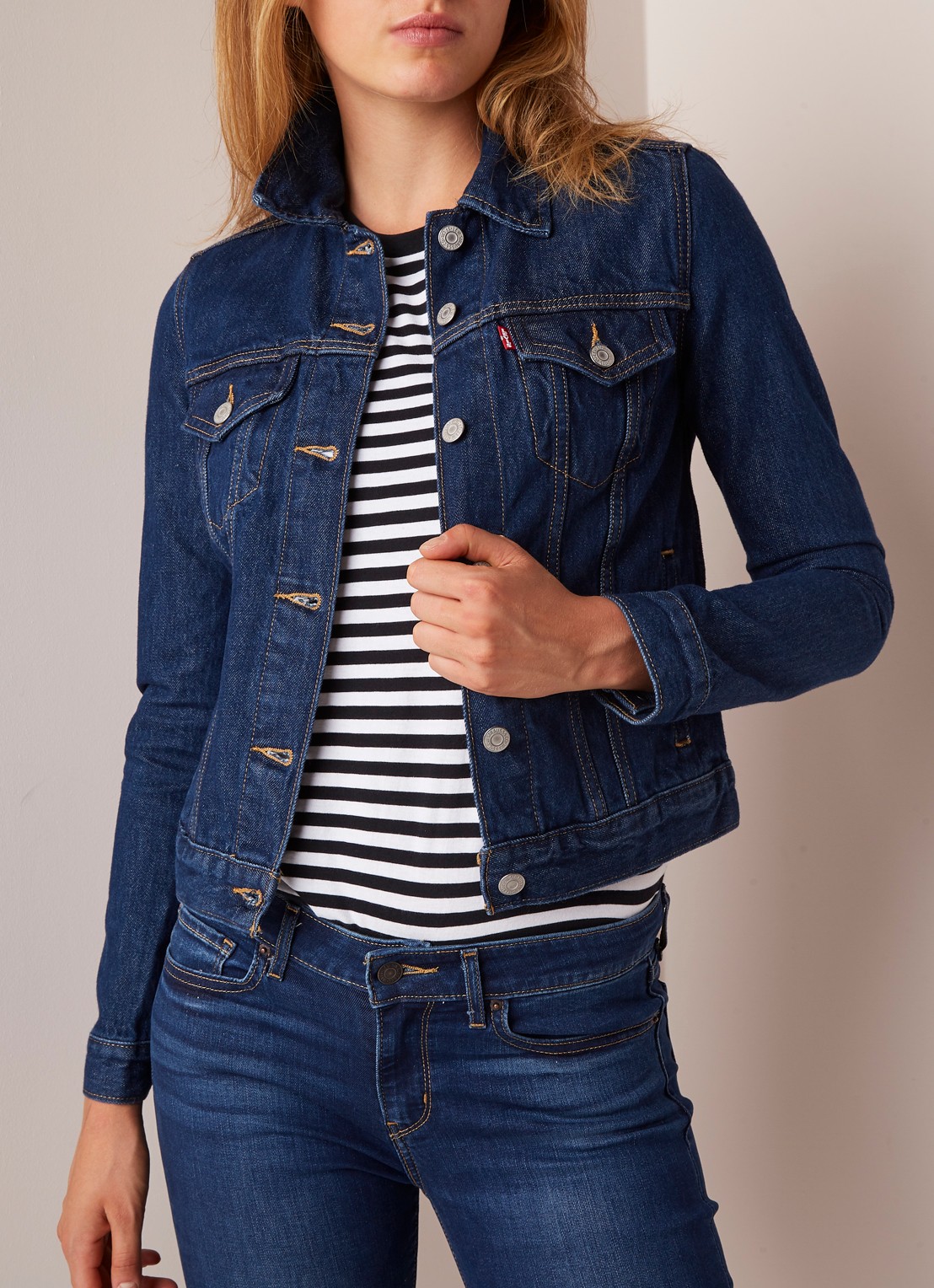 Levi's Original Trucker spijkerjas met steekzakken - detail 4 indigo