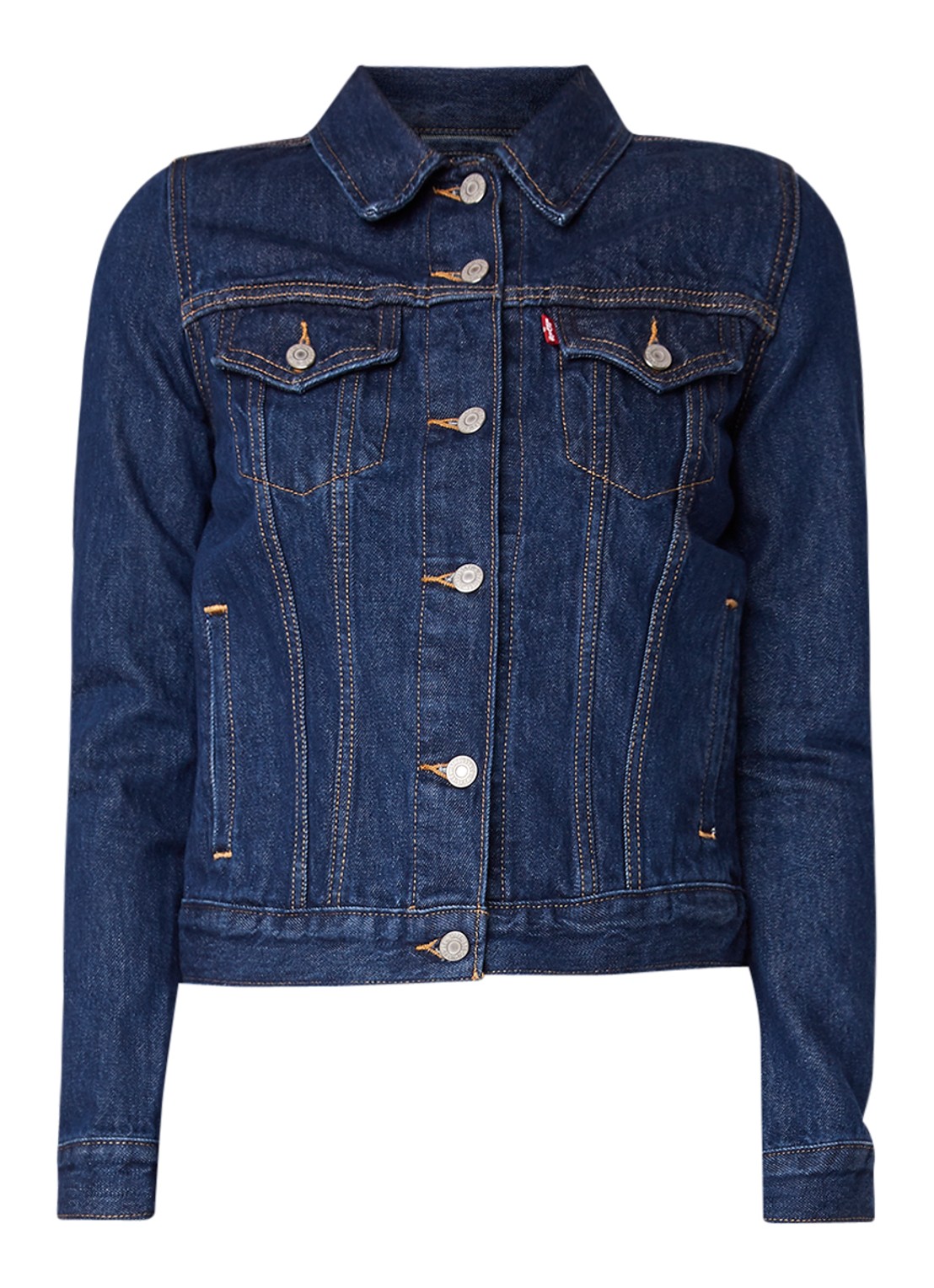 Levi's Original Trucker spijkerjas met steekzakken - voorkant indigo