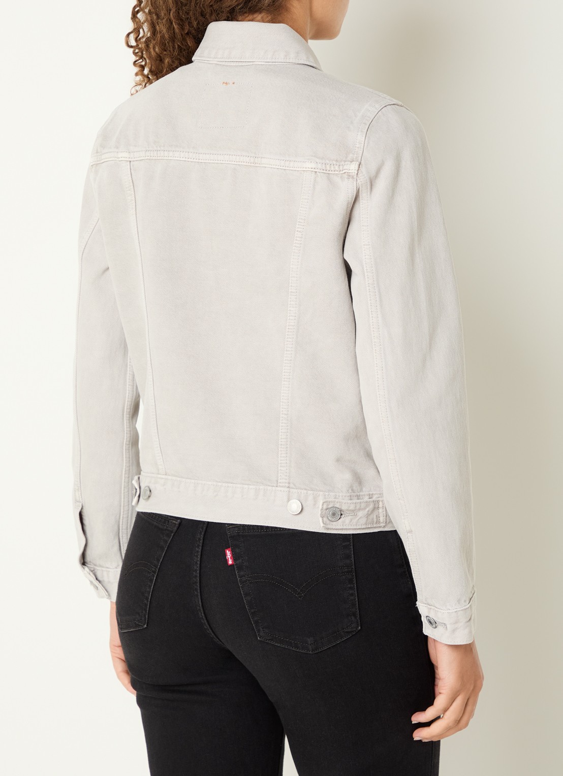 Levi's Original Trucker spijkerjas met steekzakken - achterkant 3 lichtgrijs