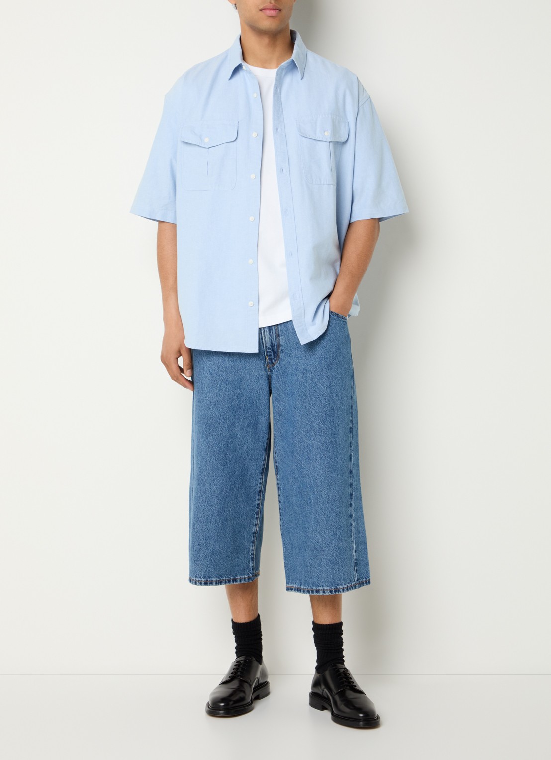 Levi's Pacifica comfort fit overhemd  - voorkant 4 lichtblauw