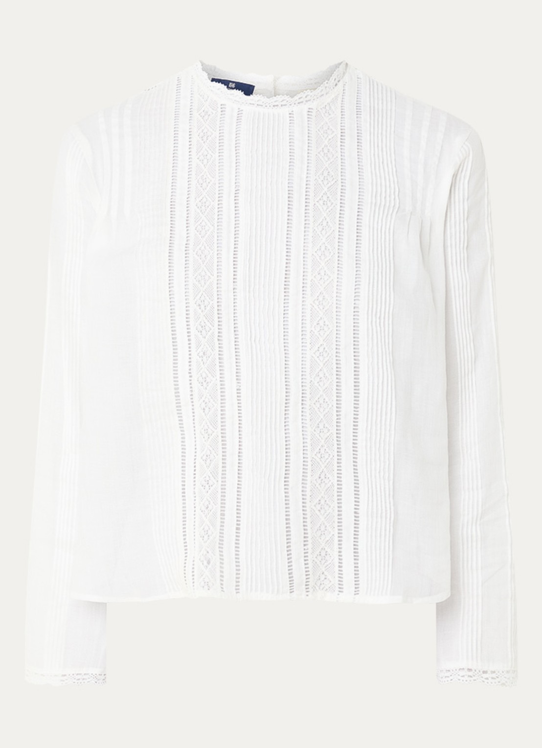 Levi's Palmo semi-transparante blouse  - voorkant gebroken wit