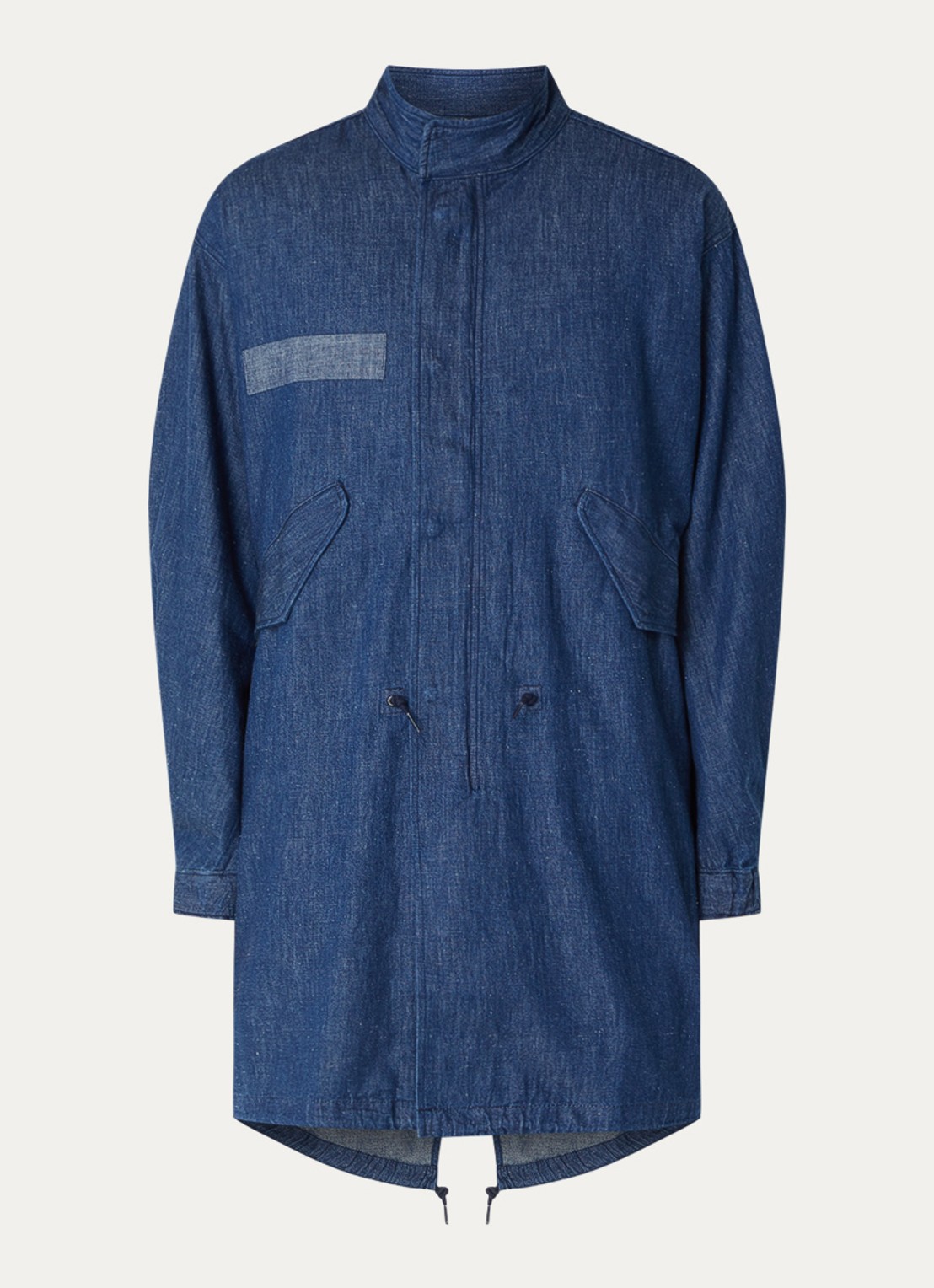 Levi's Parka van chambray - voorkant indigo