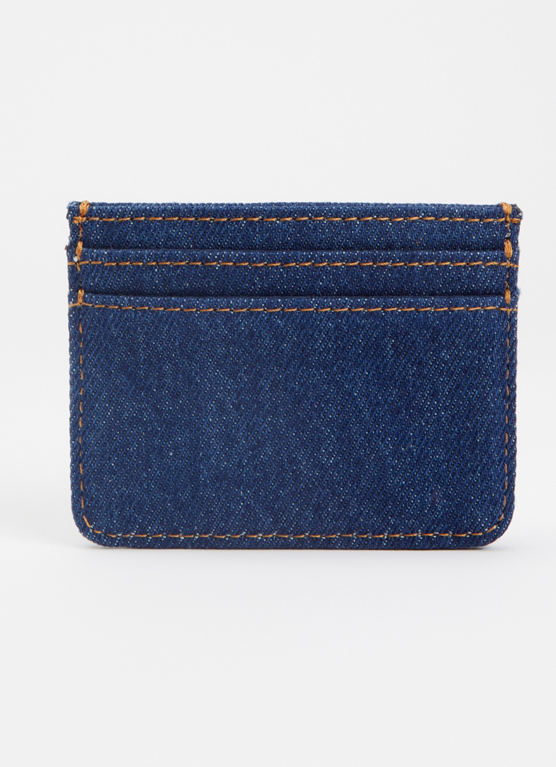 Levi's Pasjeshouder van denim met logo - achterkant indigo