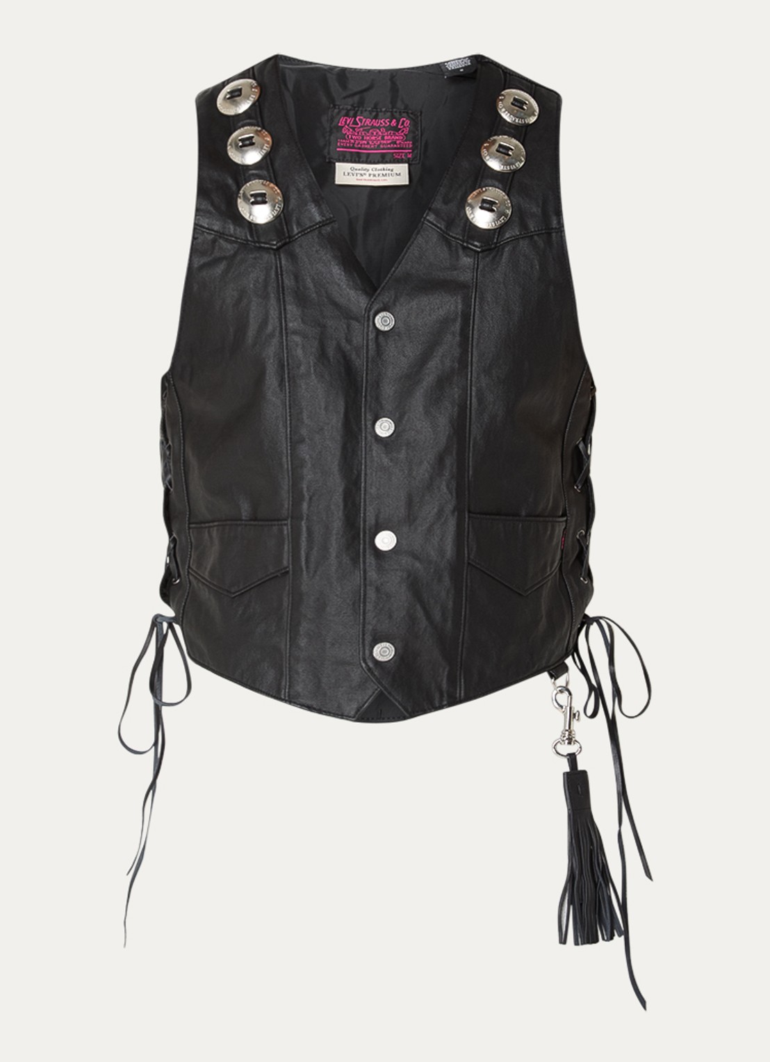 Levi's Pride Ride Night gilet met steekzakken - voorkant zwart