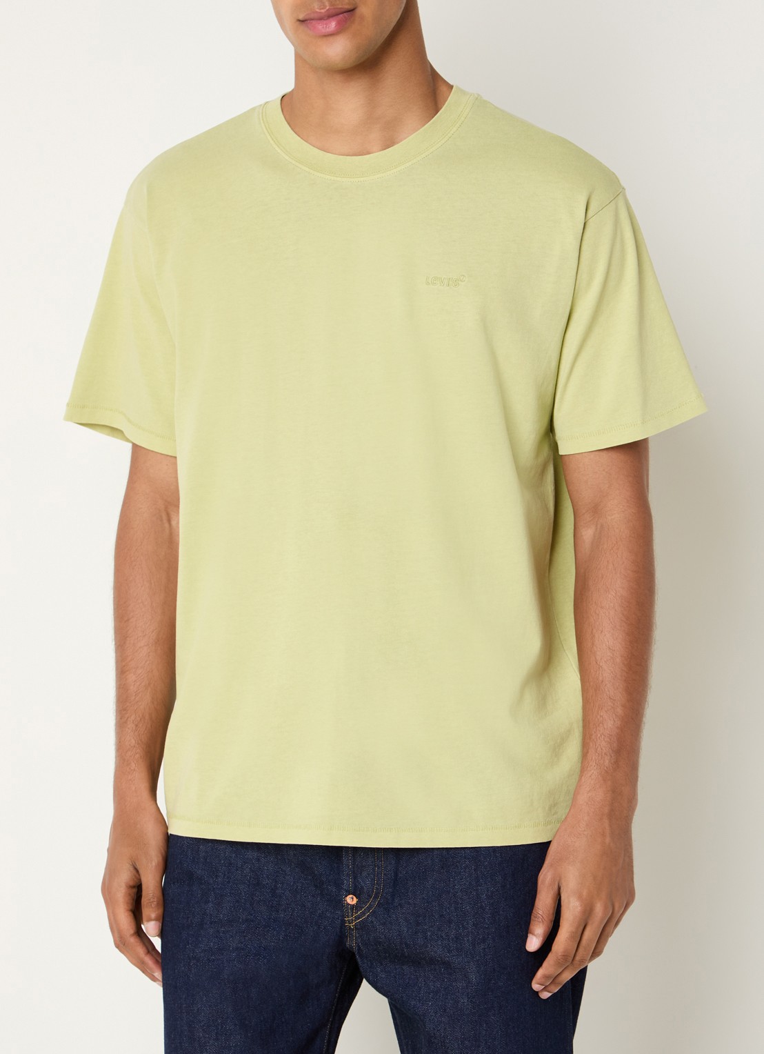 Levi's Red Tab T-shirt met logo - detail 3 lichtgroen
