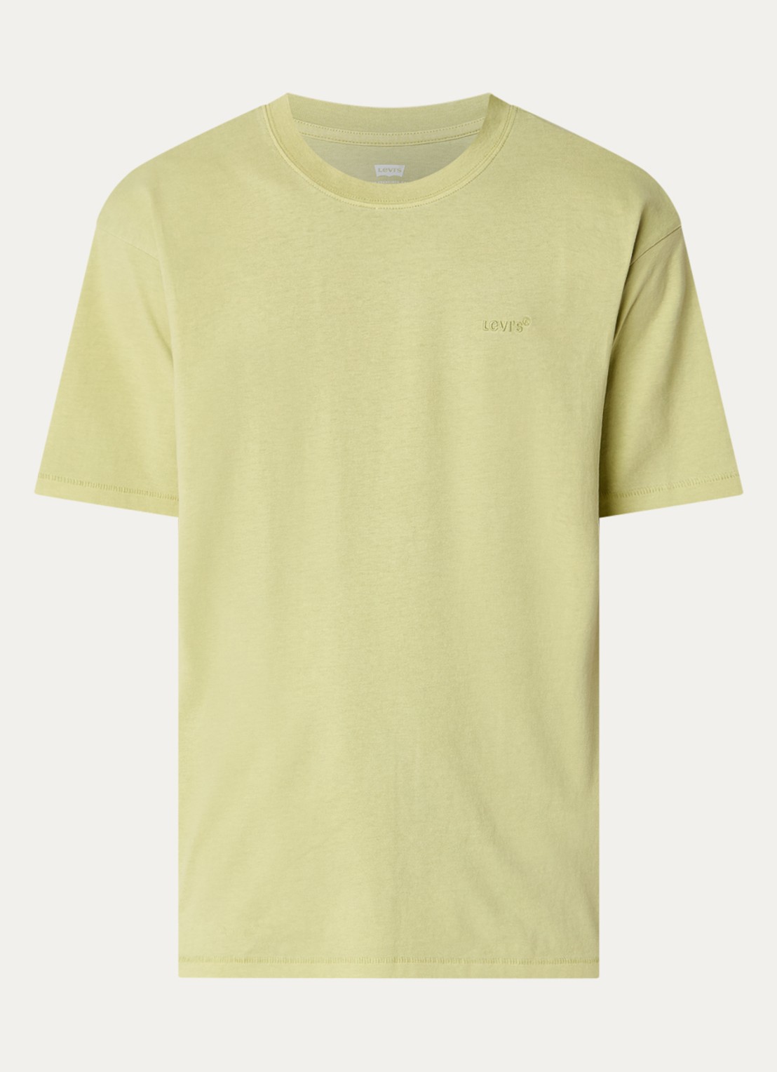 Levi's Red Tab T-shirt met logo - voorkant lichtgroen