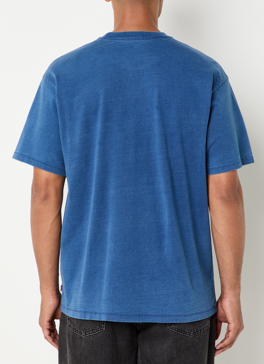 Levi's Red Tab T-shirt met logoborduring - achterkant indigo