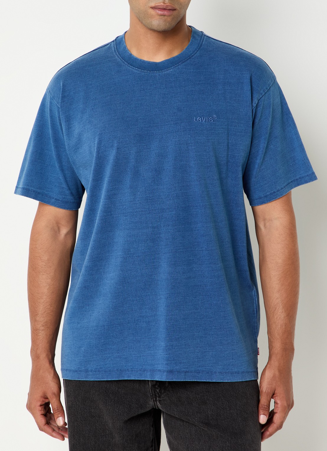 Levi's Red Tab T-shirt met logoborduring - detail 4 indigo