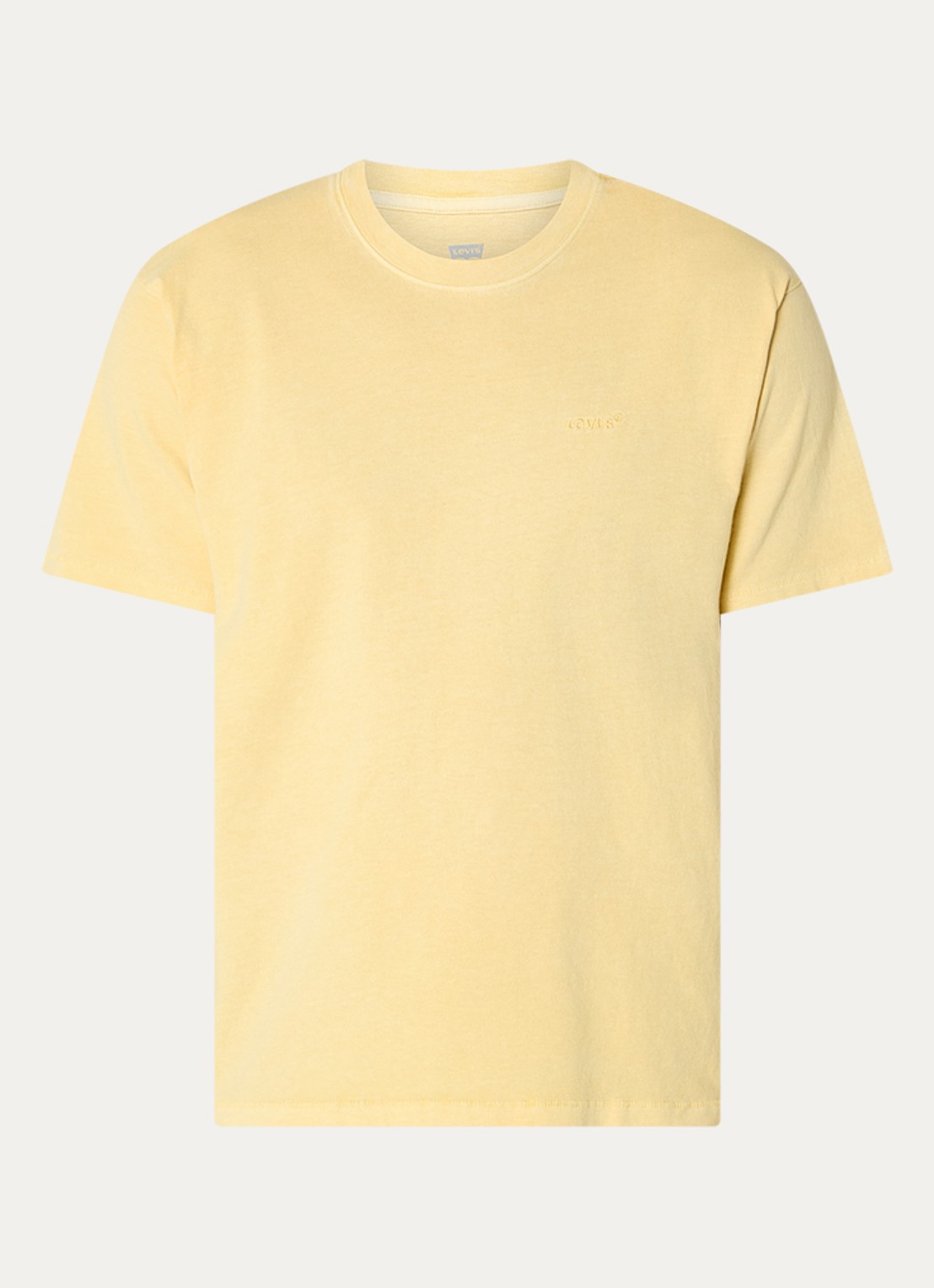 Levi's Red Tab T-shirt met ronde hals - voorkant geel