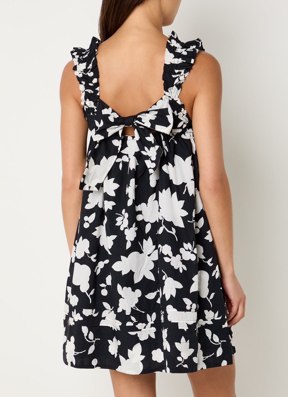 Levi's Regina mini jurk met bloemenprint - detail 2 zwart