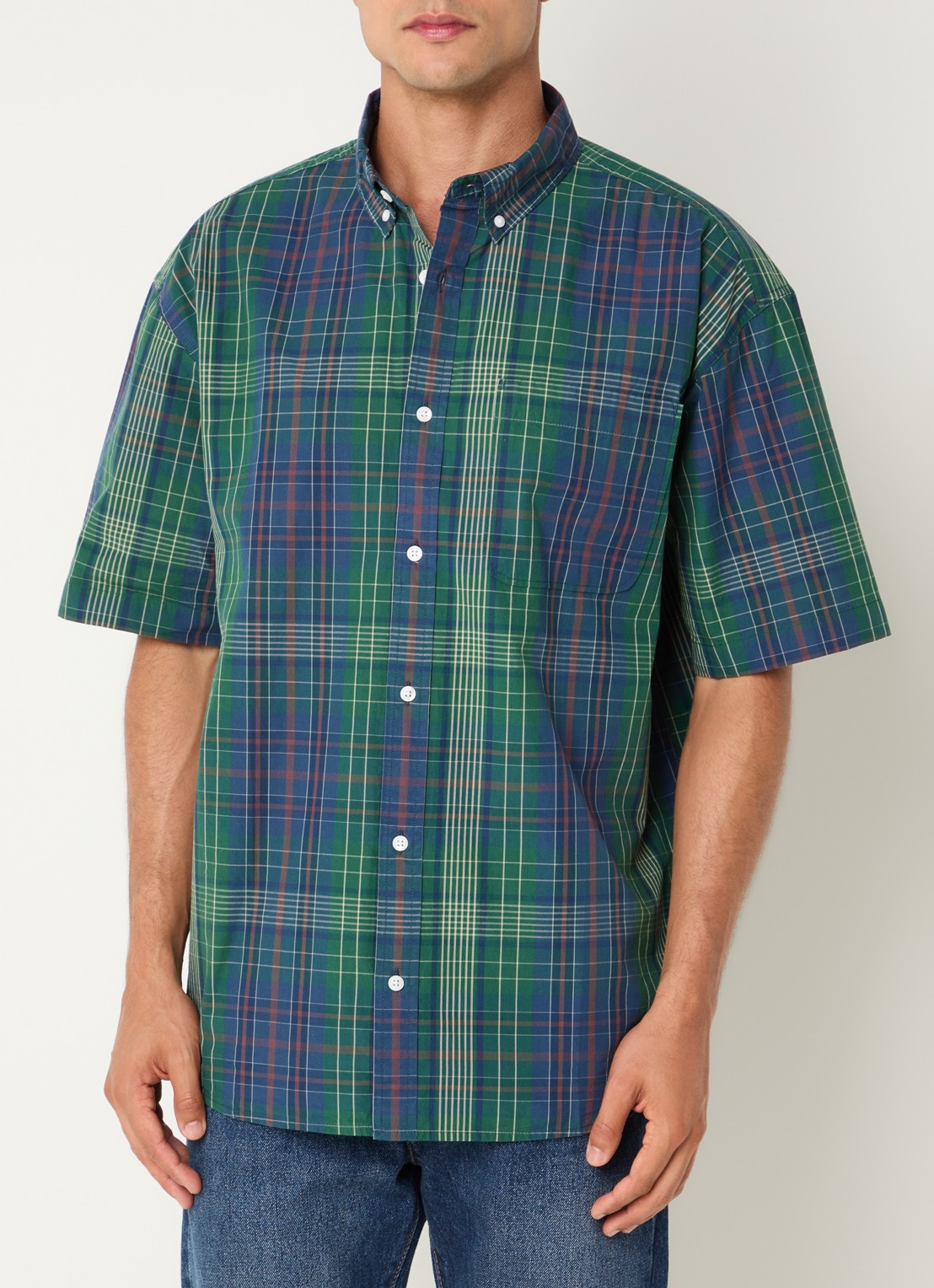 Levi's Regular fit overhemd met borstzak en ruitdessin - detail 3 groen