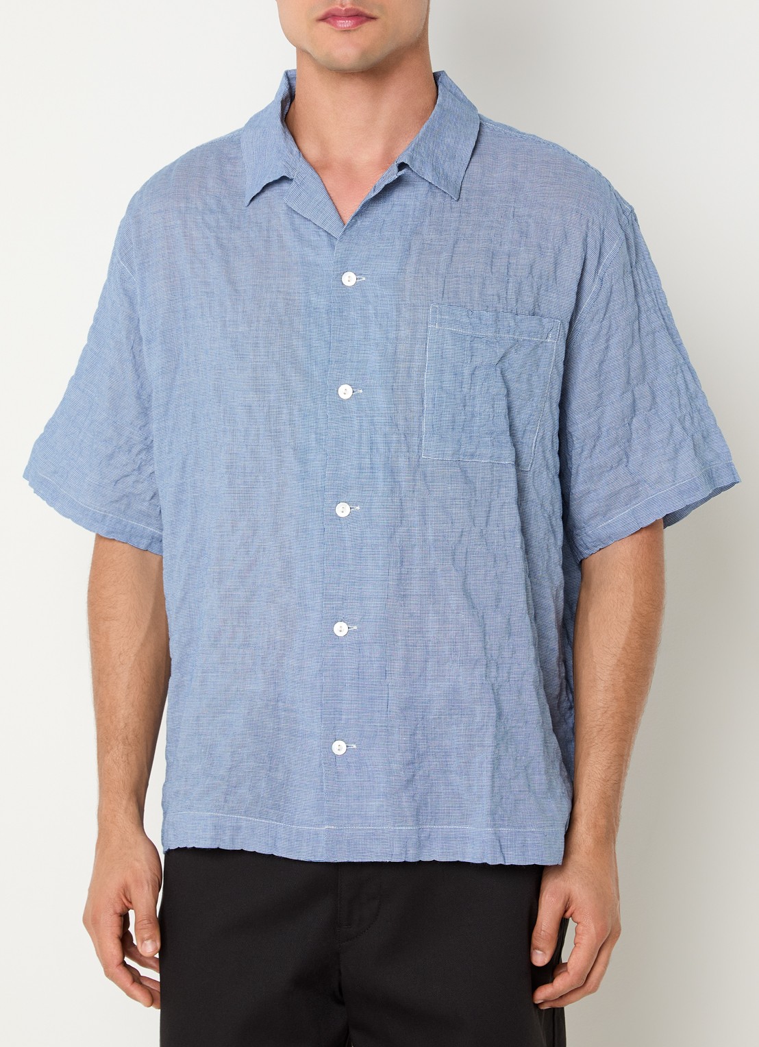 Levi's Regular fit overhemd met borstzak - detail blauwgrijs