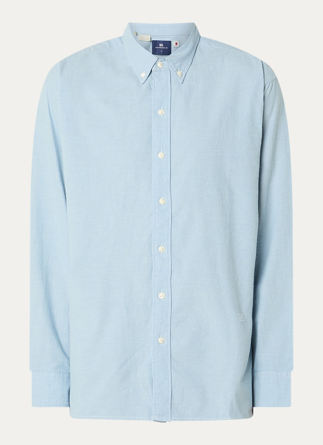 Levi's Regular fit overhemd met button down kraag - voorkant 2 blauw