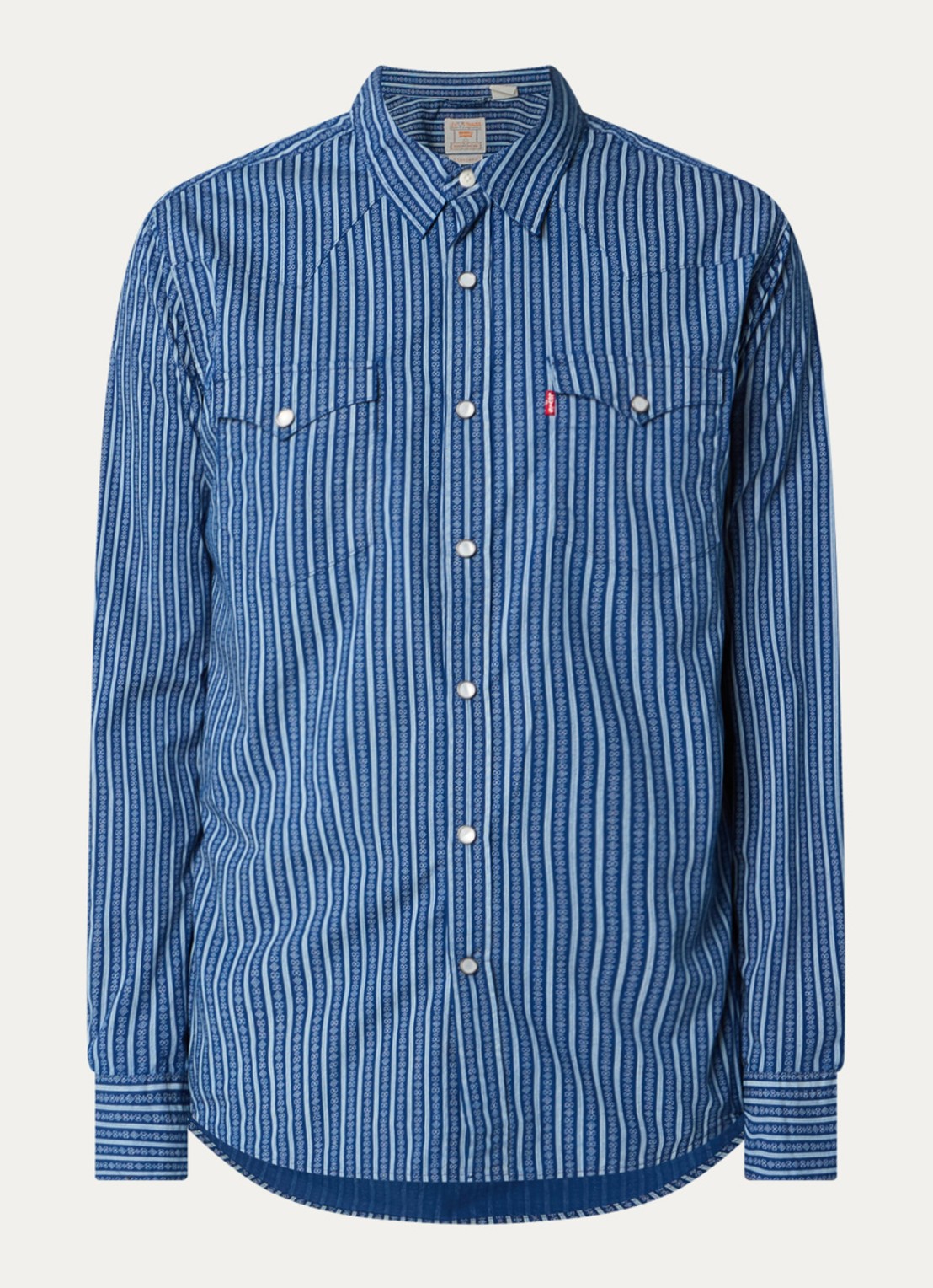 Levi's Regular fit overhemd met grafische print - voorkant indigo