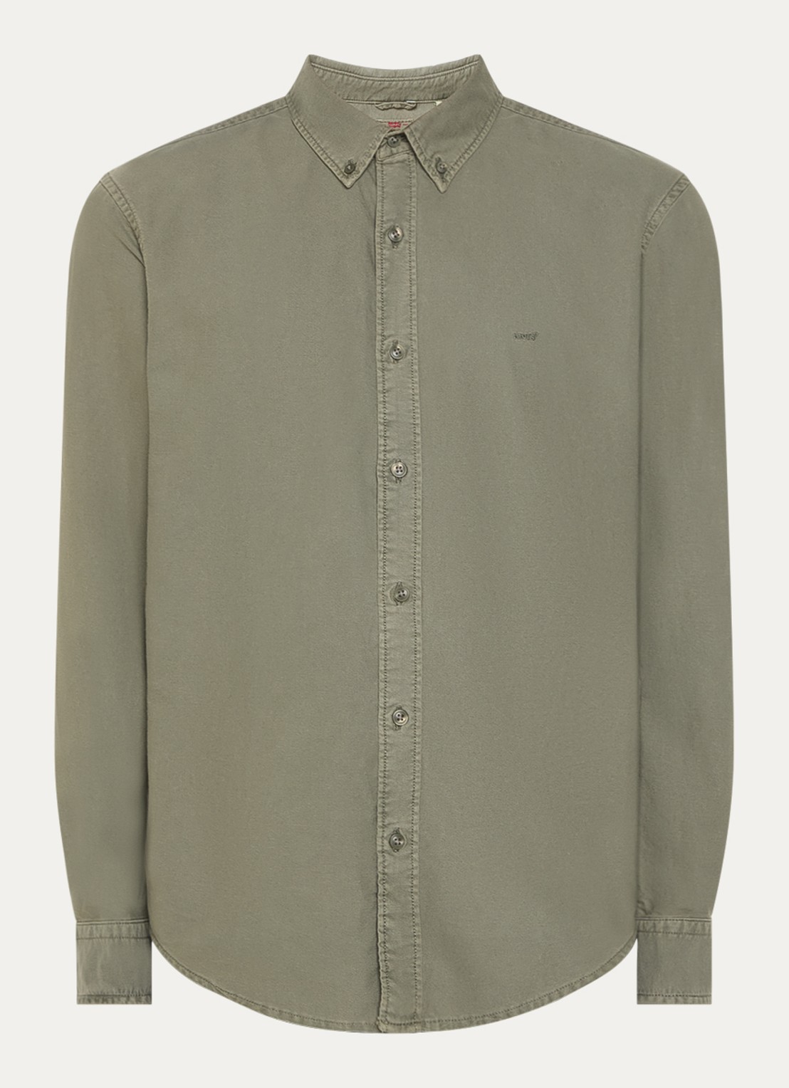 Levi's Regular fit overhemd met logo - voorkant 2 legergroen
